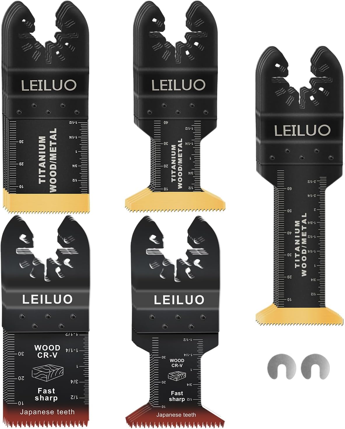 LEILUO 20Pcs Multitool Accessoriess Professional Cutting Set Japanese Teeth Tita...
