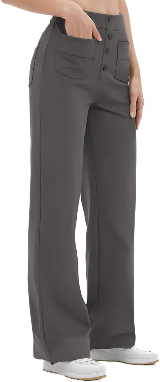 SotRong Wide Leg Yoga Pants for Women Flared Leggings Stretch Palazzo Trousers L...