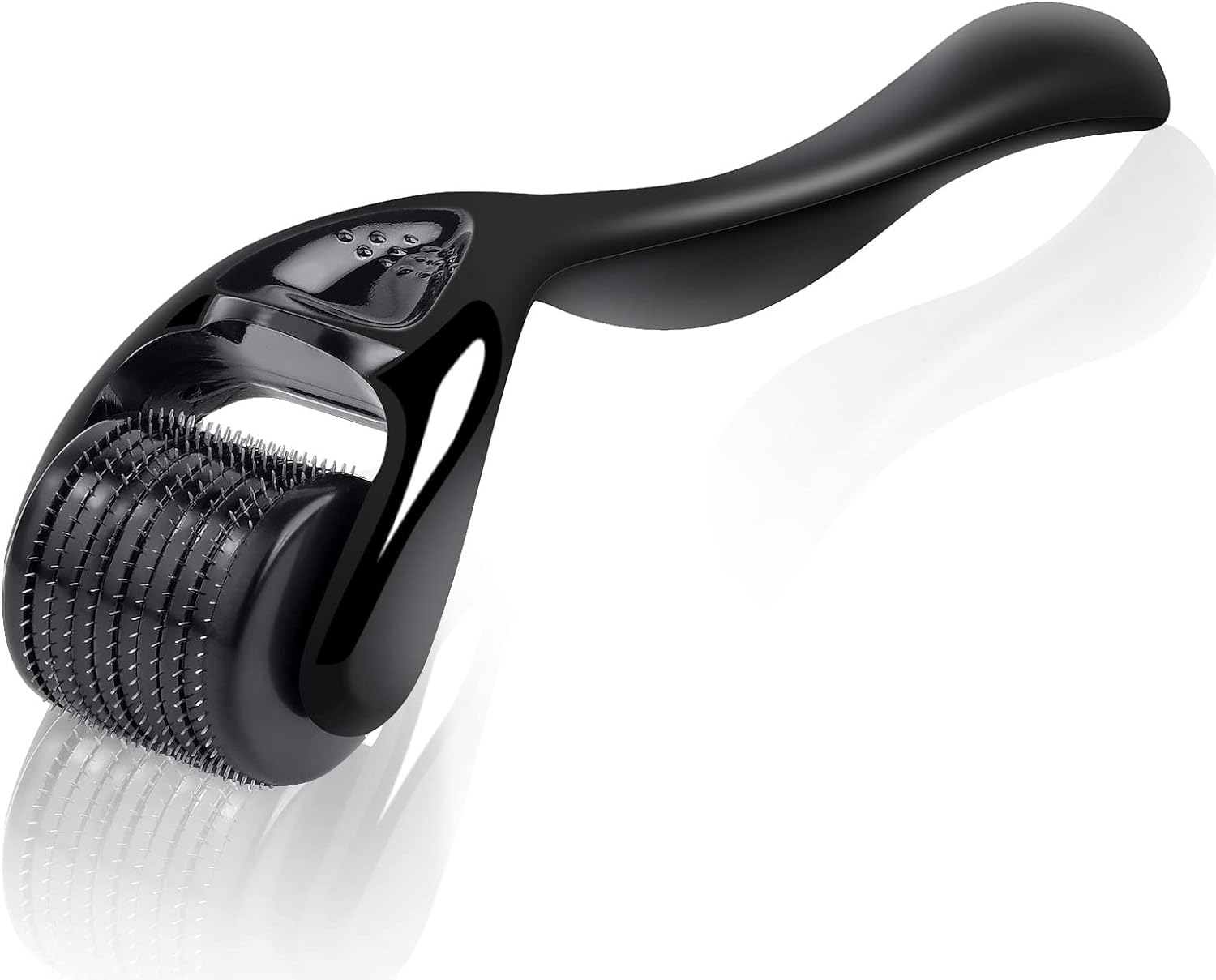 URAQT Derma Roller, 0.75mm Beard Growth Roller, Titanium 540 Micro Needle Roller...