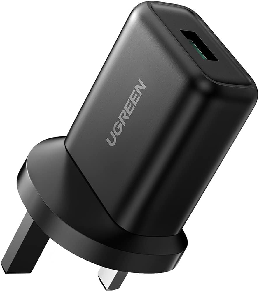 UGREEN USB Charger QC 3.0 Quick Charge Plug 18W Fast Wall Brick Adapter Compatib...