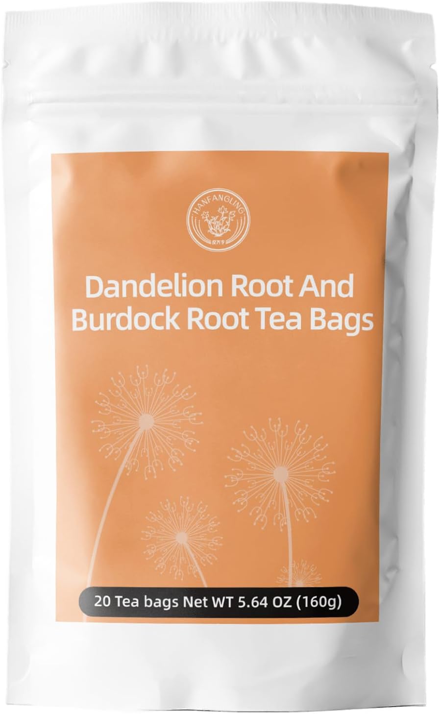 HANFANGLING Dandelion Burdock Root Tea, Detoxifying, Digestive Stimulant, Caffei...