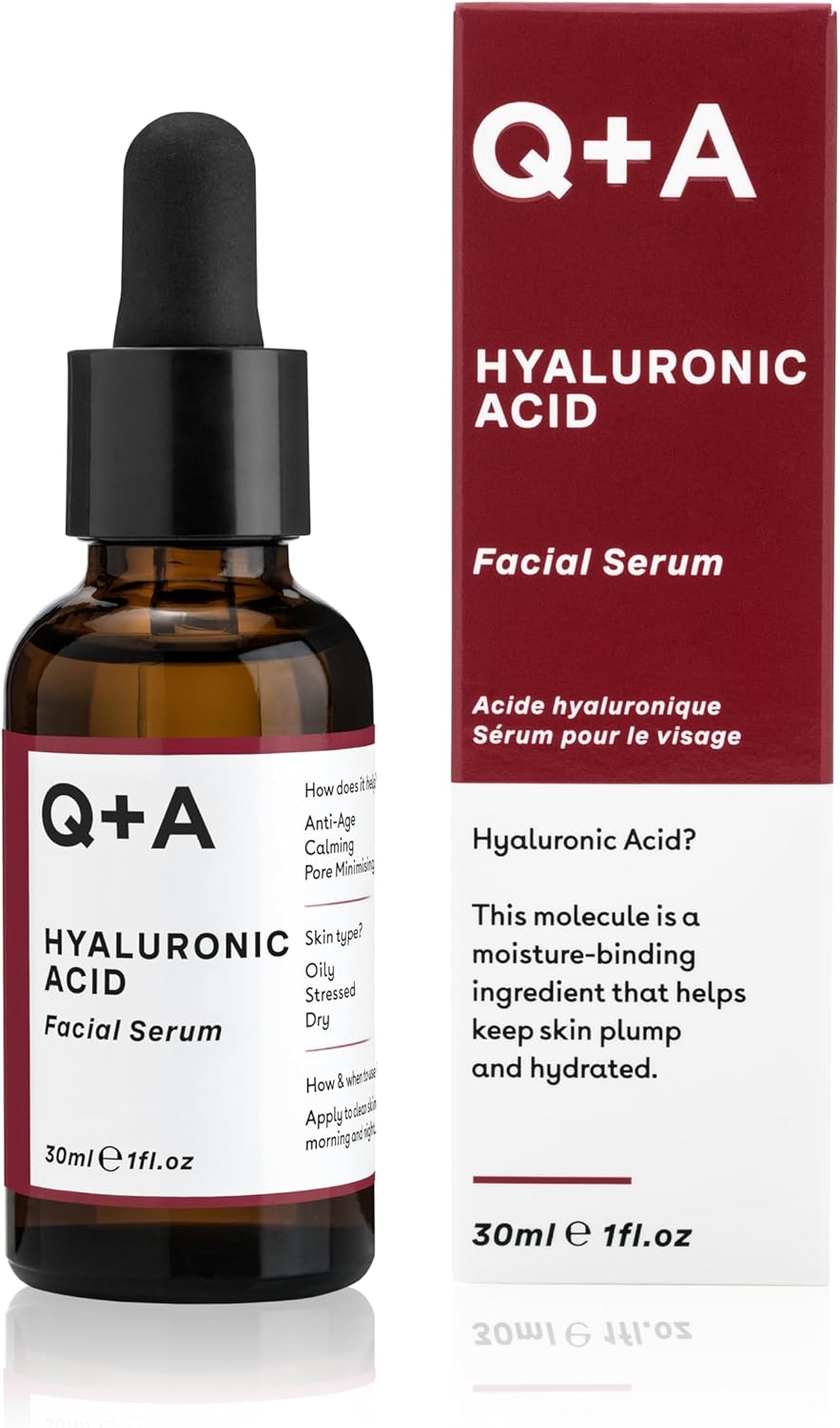 Q+A Hyaluronic Acid Facial Serum. A hydrating Hyaluronic Acid serum for healthy...