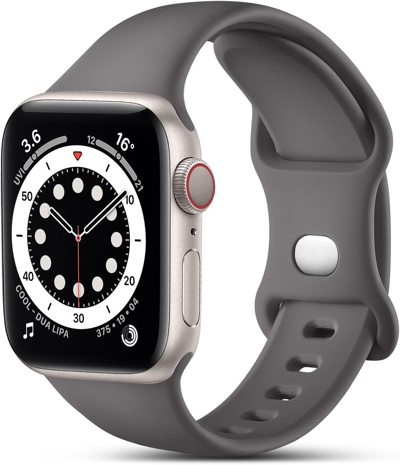 CeMiKa Compatible with Apple Watch Strap 38mm 41mm 40mm 42mm, Silicone Band Repl...
