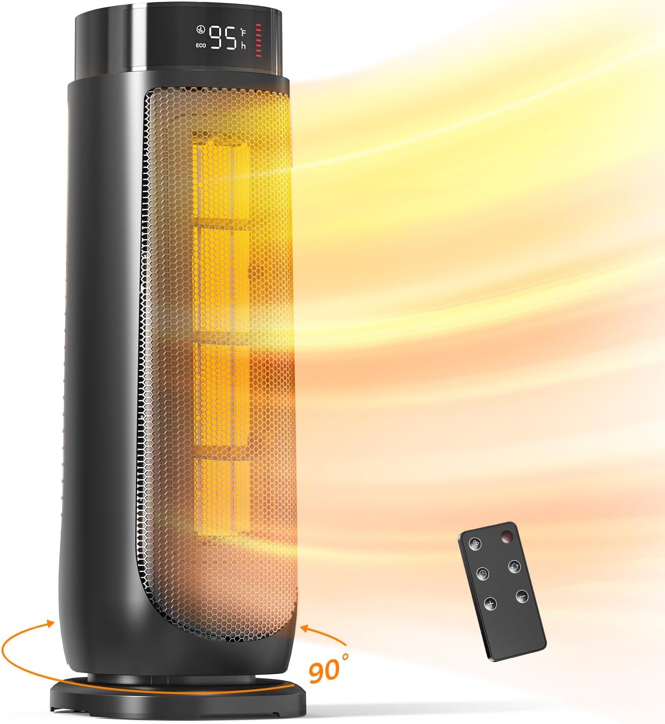 BREEZOME Space Heaters for Indoor Use, 1500W Electric Heater with Thermostat, 24...