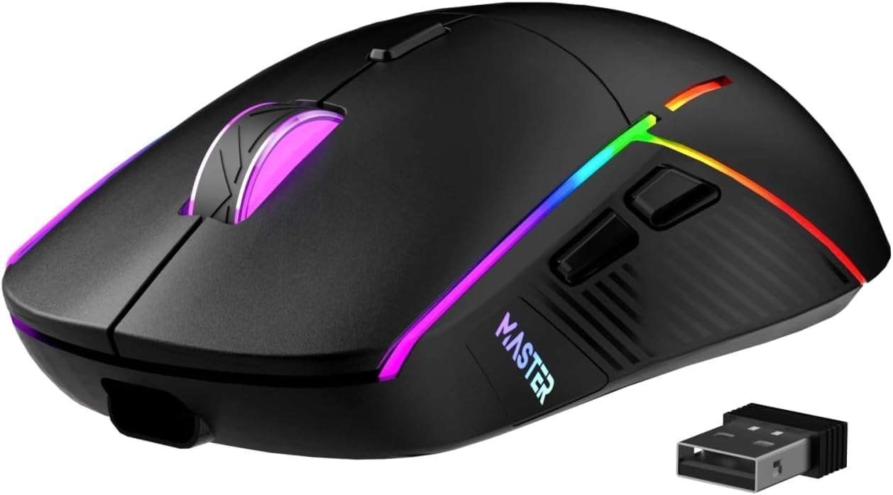 FFJ Wireless Gaming Mouse, 24000 DPI, Tri-Mode 2.4...