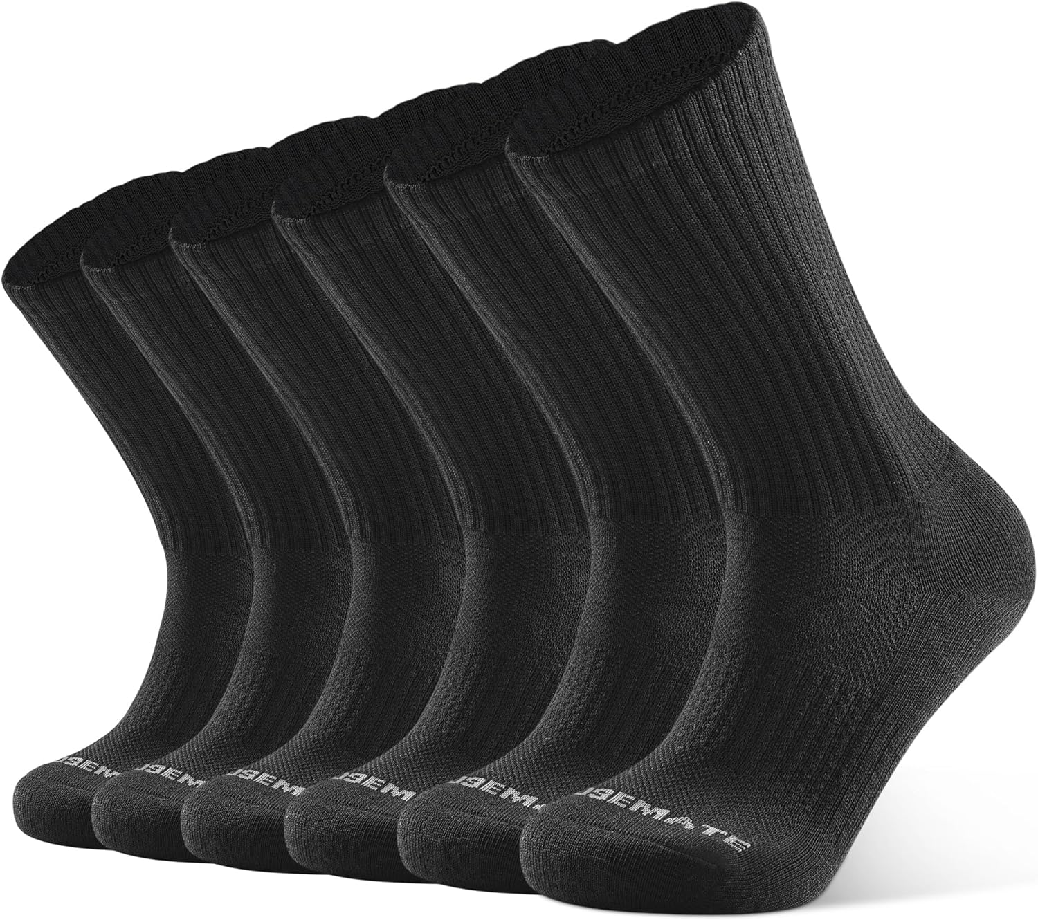 Closemate Mens Socks Crew Sport Socks for Men Cushioned Cotton Wicking Breathabl...