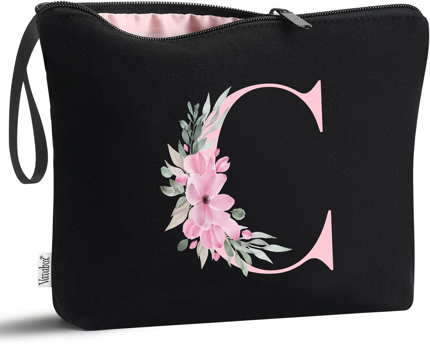 Vavabox A-Z Personalized Initial Makeup Bag, Birthday Gifts for Women Unique,Bri...