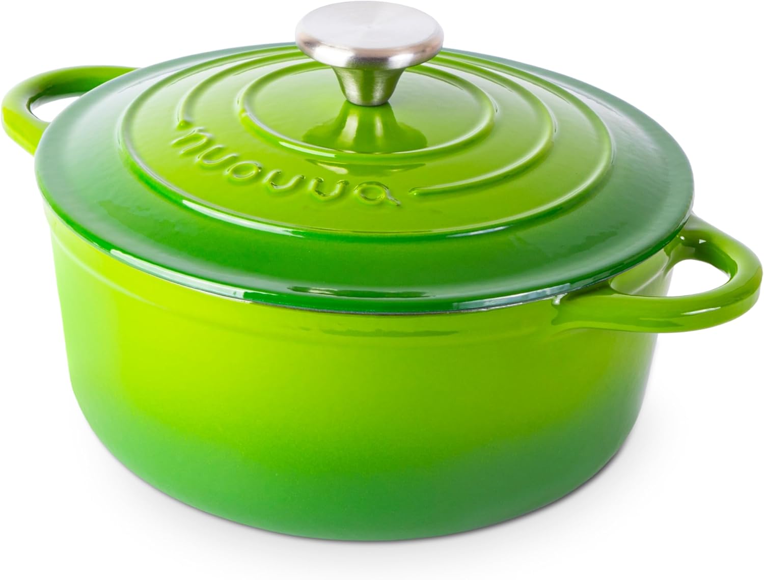Cast Iron Dutch Oven with Lid – Non-Stick Ovenproof Enamelled Casserole Pot – St...