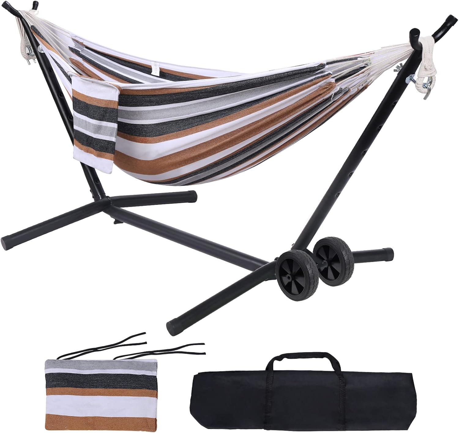 Portable Hammock with Stand Included with Wheels O...