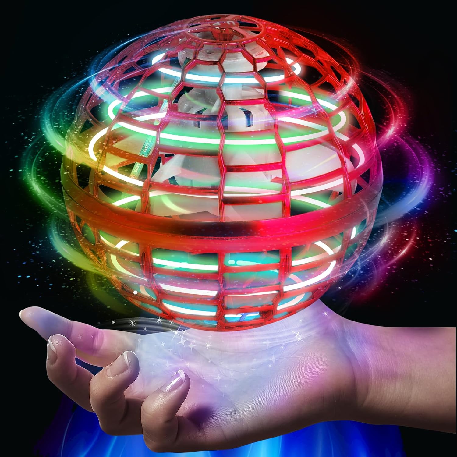 Flying Ball Toy Globe Flying Toy Boomerang 360° Led Lights Controller Rotating H...