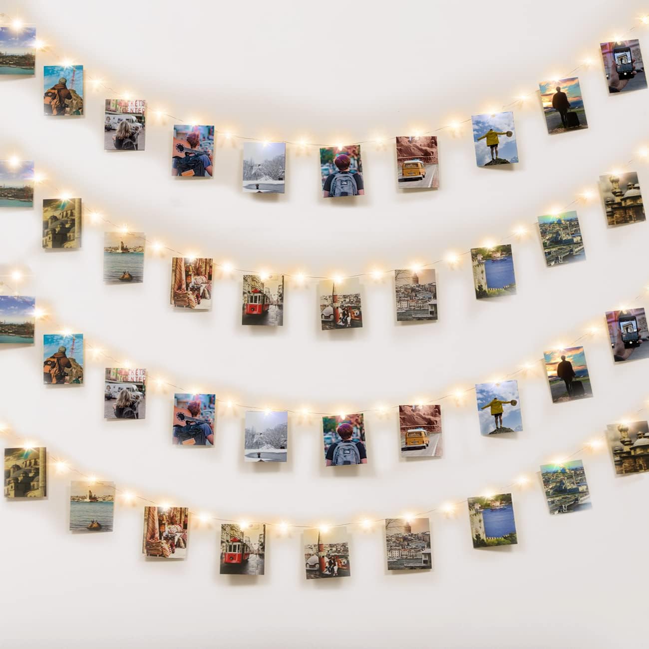 Kolpop 100LED Photo Clip String Lights, 10M Photo Peg Fairy Lights Indoor with 6...