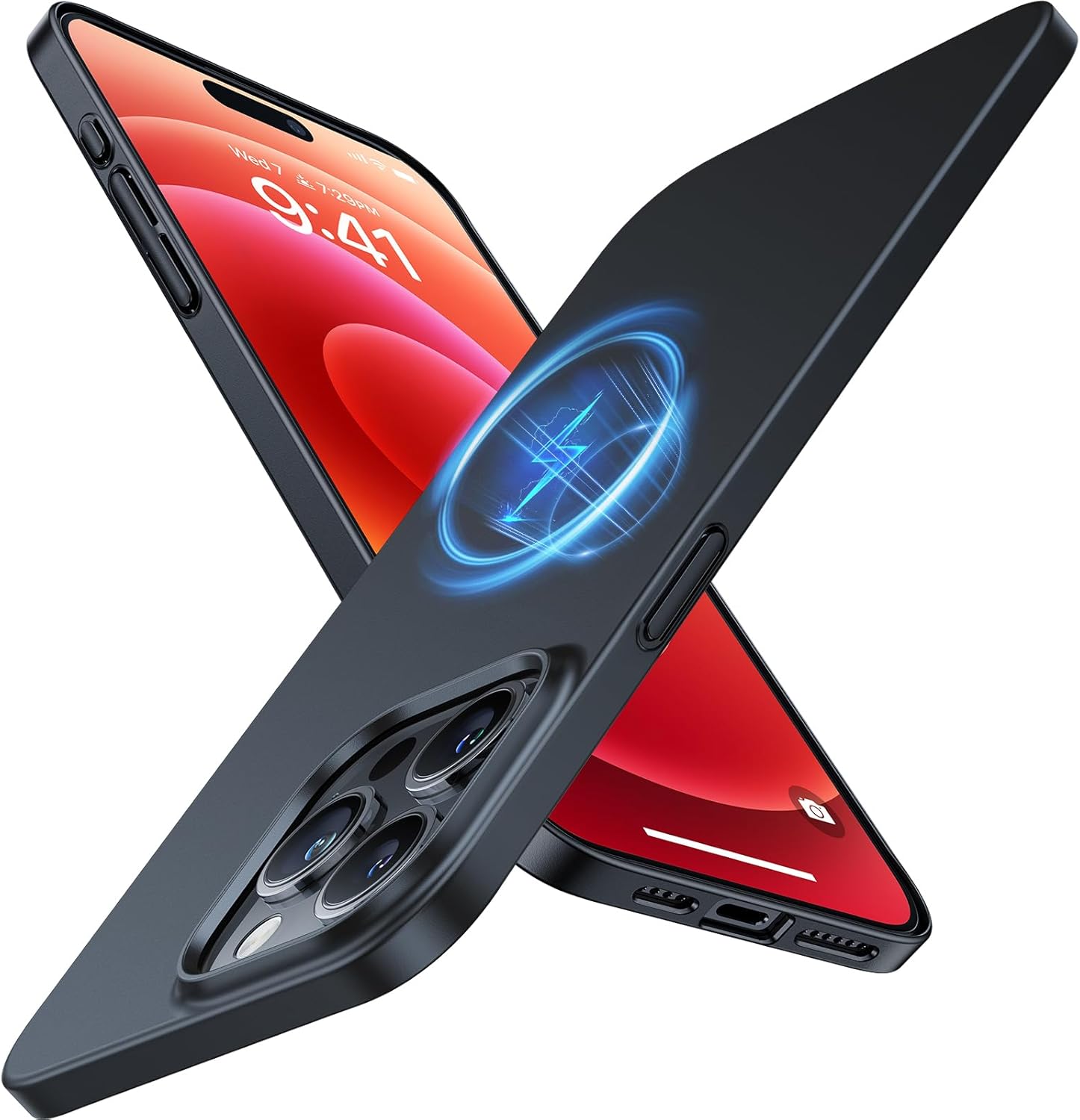 TORRAS Magnetic Slim-Fit for iPhone 15 Pro Max Cas...