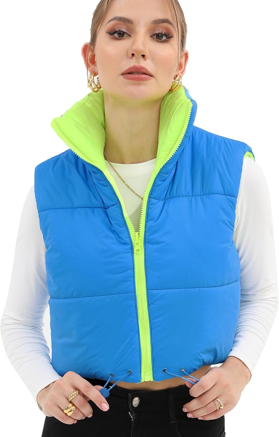 Argstar Women's Vest, Quilted Lightweight Zip Pockets Padded Gilet (XS-2XL) X-La...