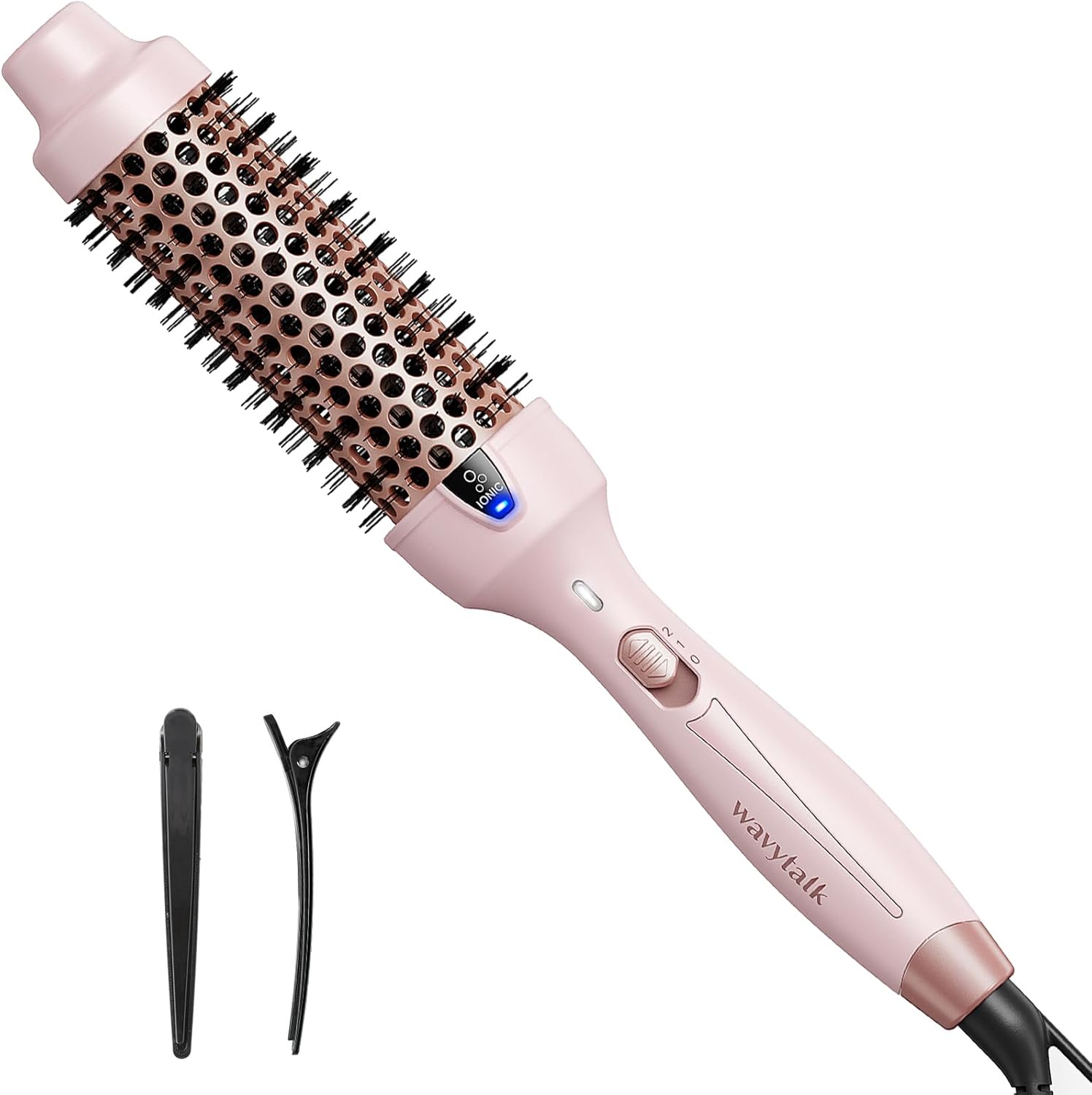 Wavytalk Thermal Brush, 1.5 Inch Negative Ion Thermal Round Brush Creates Blowou...