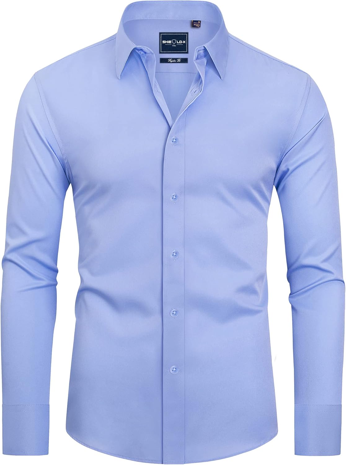 Alimens & Gentle Slim Fit Mens Dress Shirts for Men Button Down Long Sleeve Dres...