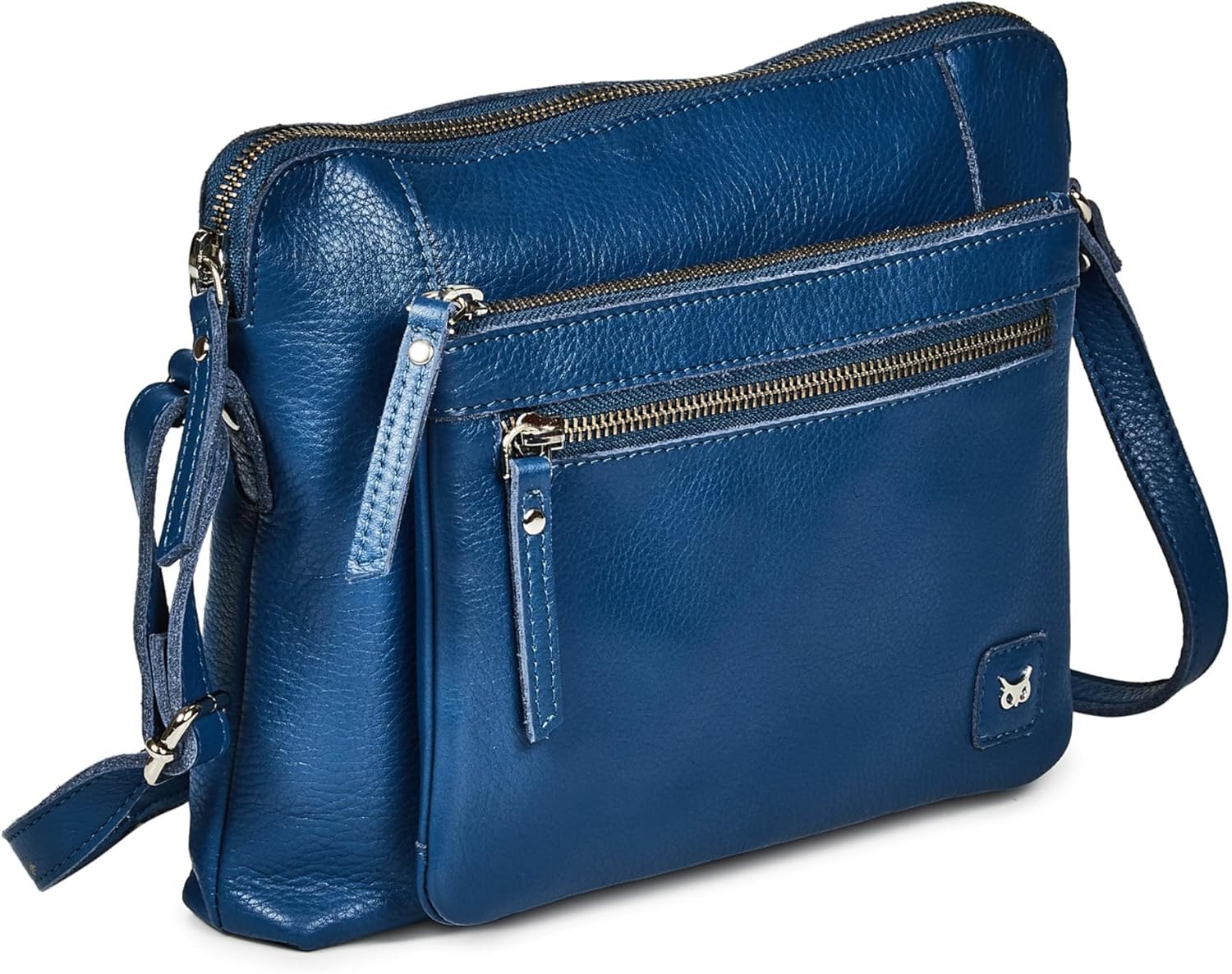Wise Owl Accessories Small Soft Pebbled Real Leather Crossbody Handbags Purses S...