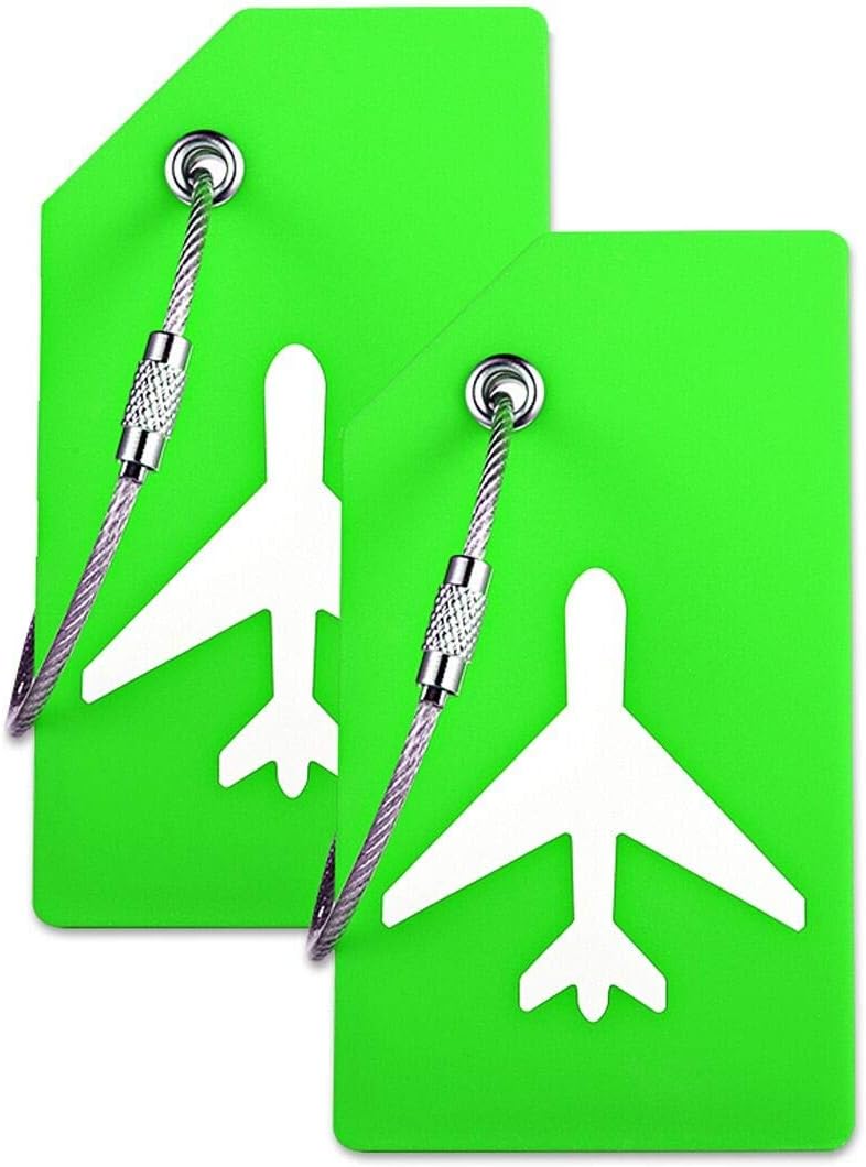 Silicone Luggage Tag with Name ID Card Perfect to Quickly Spot Luggage Suitcase...