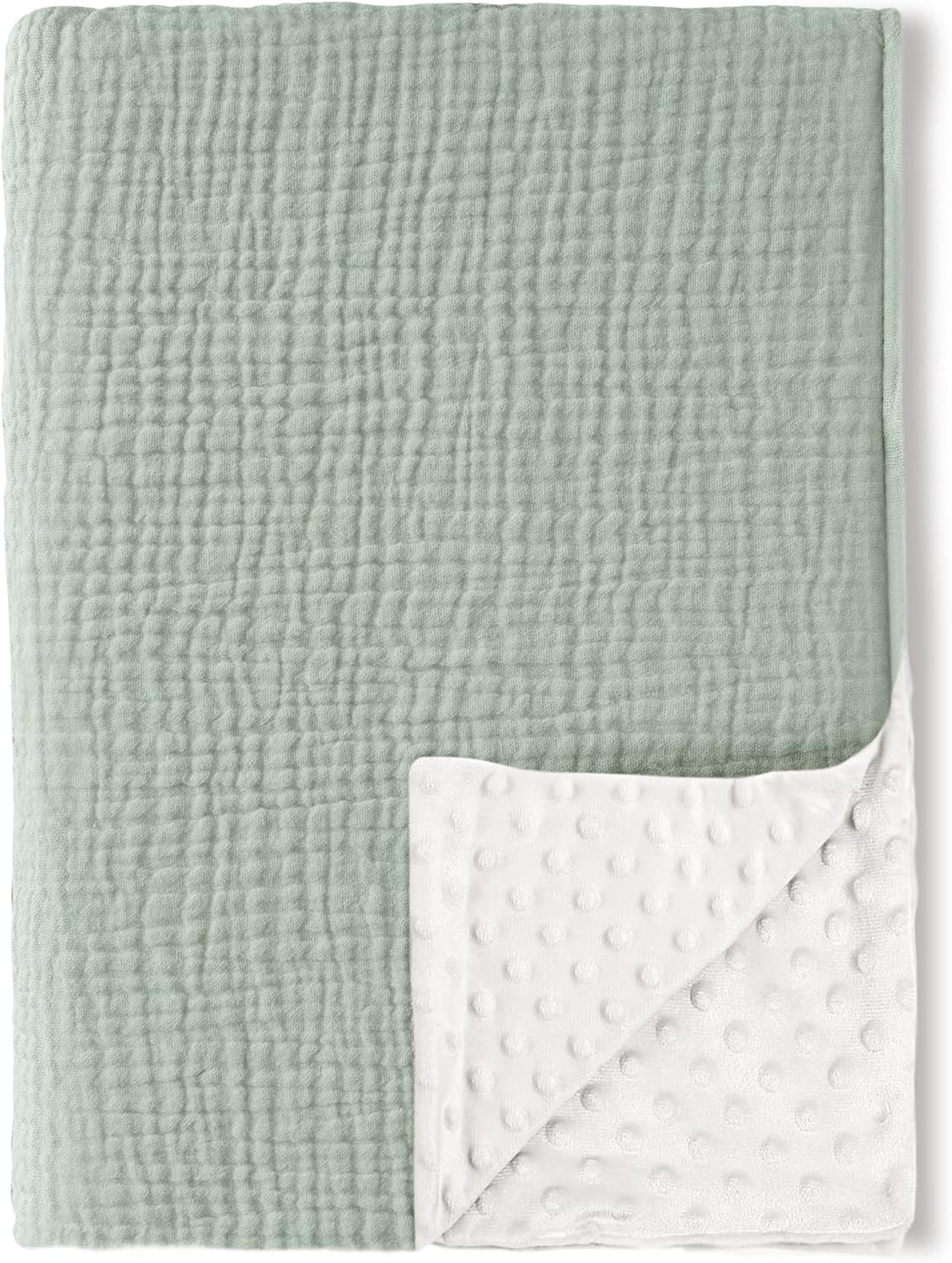 Konssy Baby Blankets for Unisex Boys Girls, Super Soft Nursery Minky Blankets wi...