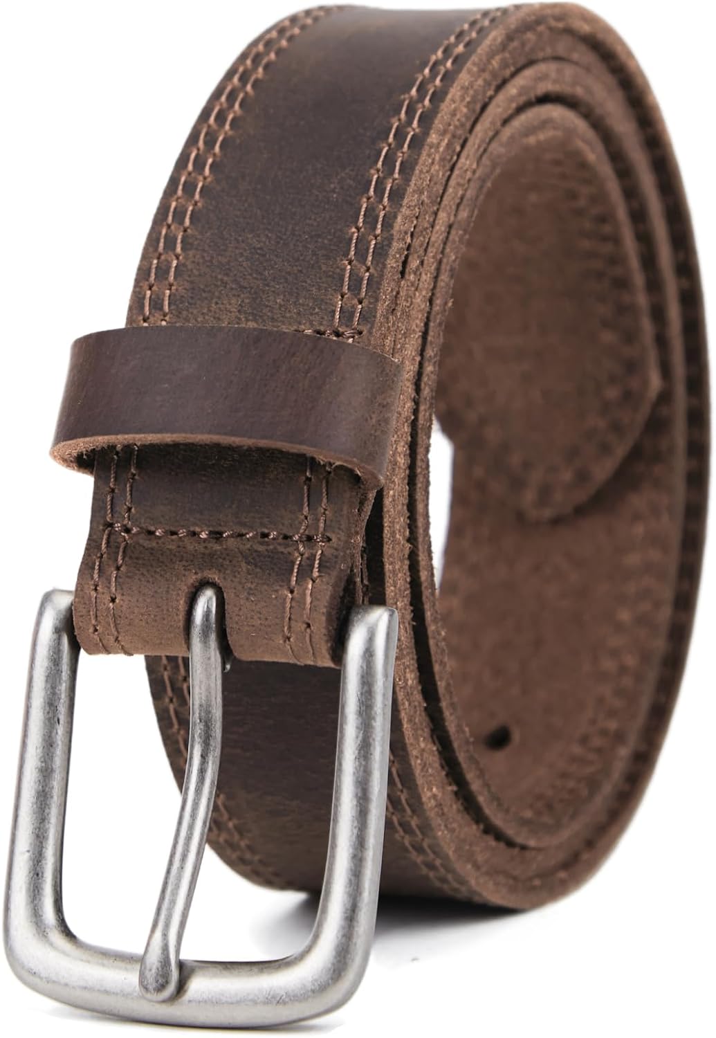 VATAN Men's Genuine Leather Casual Every Day Jeans Belts, Handmade Men Leather B...