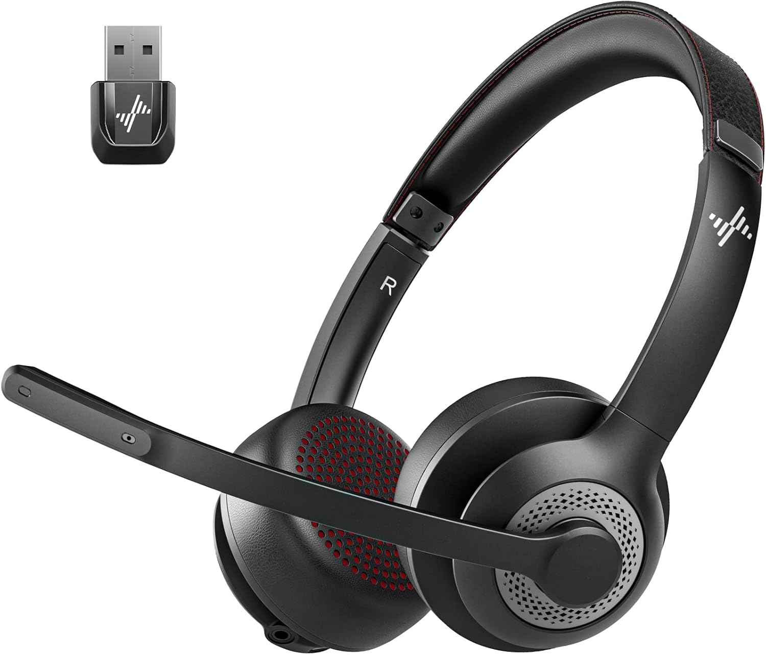 Wireless Headset with AI Noise Cancelling Microphone Bluetooth Headset - Bluetoo...