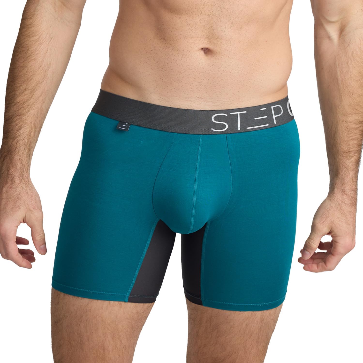 STEP ONE Mens Boxers Shorts, 1 Pair, Anti Chafing Underwear for Men, Moisture-Wi...