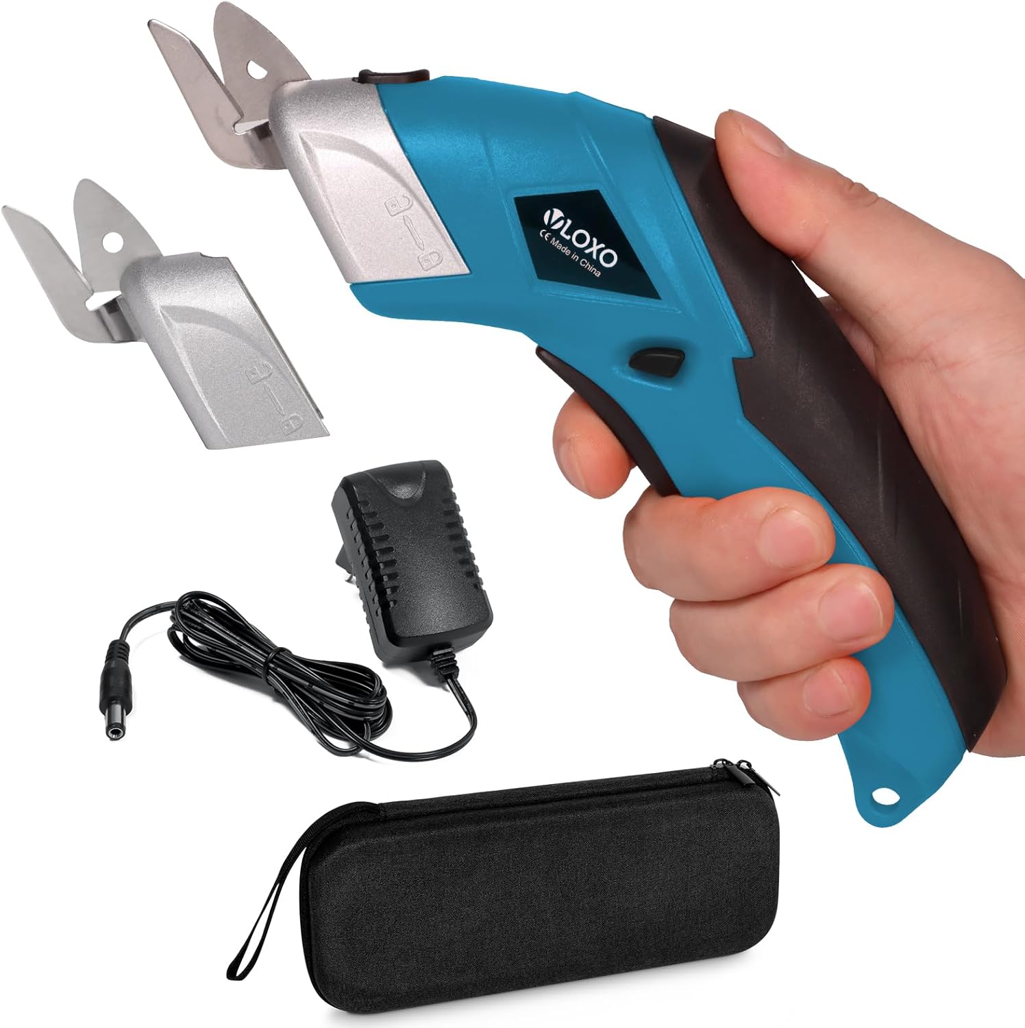 VLOXO Electric Scissors Wireless Cutter with 2 Cutting Blades for Crafts for Cut...