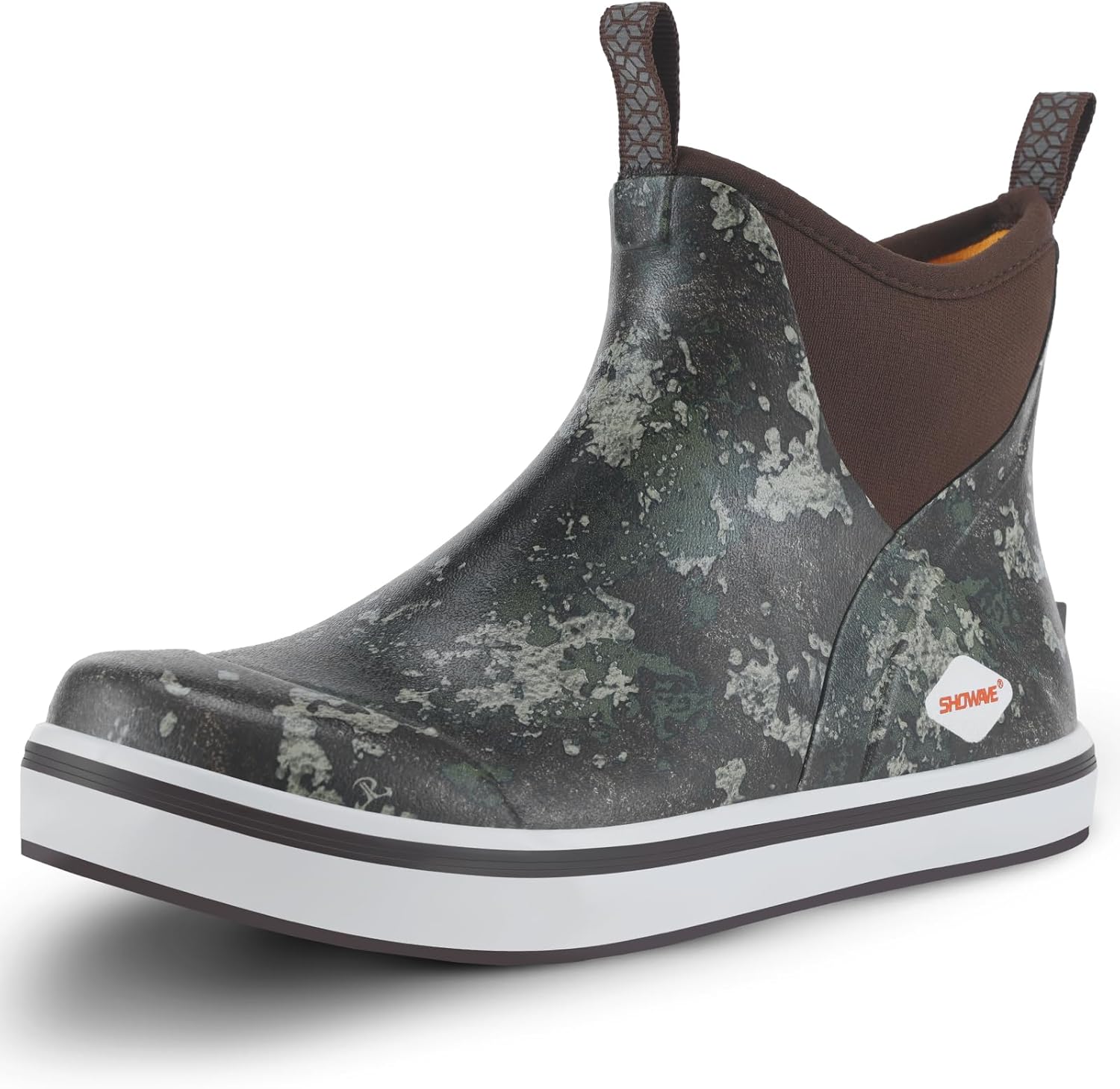 Showave Kid's Deck Boots Waterproof Ankle Rain Boots for Boys Girls Insulated Ne...