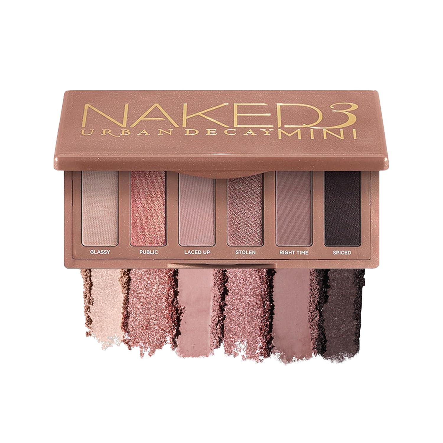 URBAN DECAY Naked 3 Mini Eyeshadow Palette, Soft Pink Neutral Eye Makeup, Matte...
