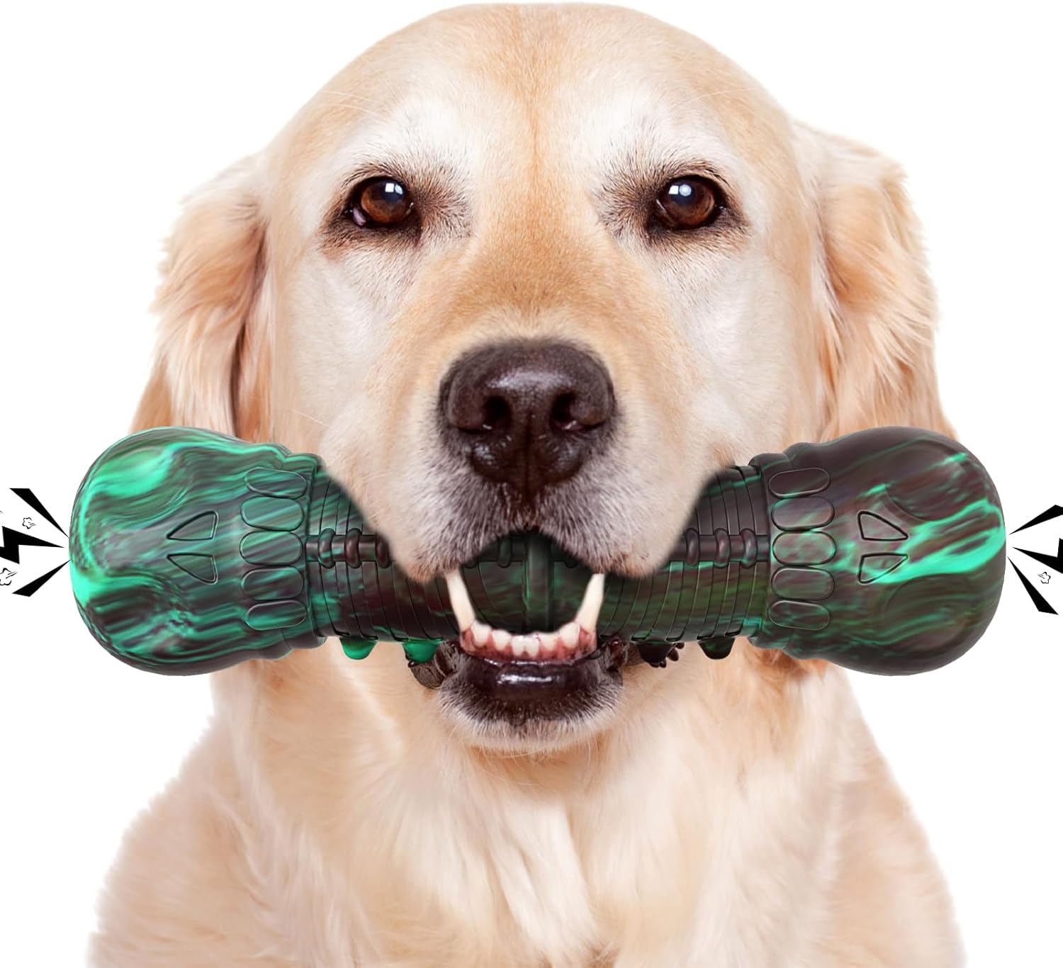 HETOO Dog Toys, Indestructible Dog Toy for Aggressive Chewers with Squeaker, Tou...