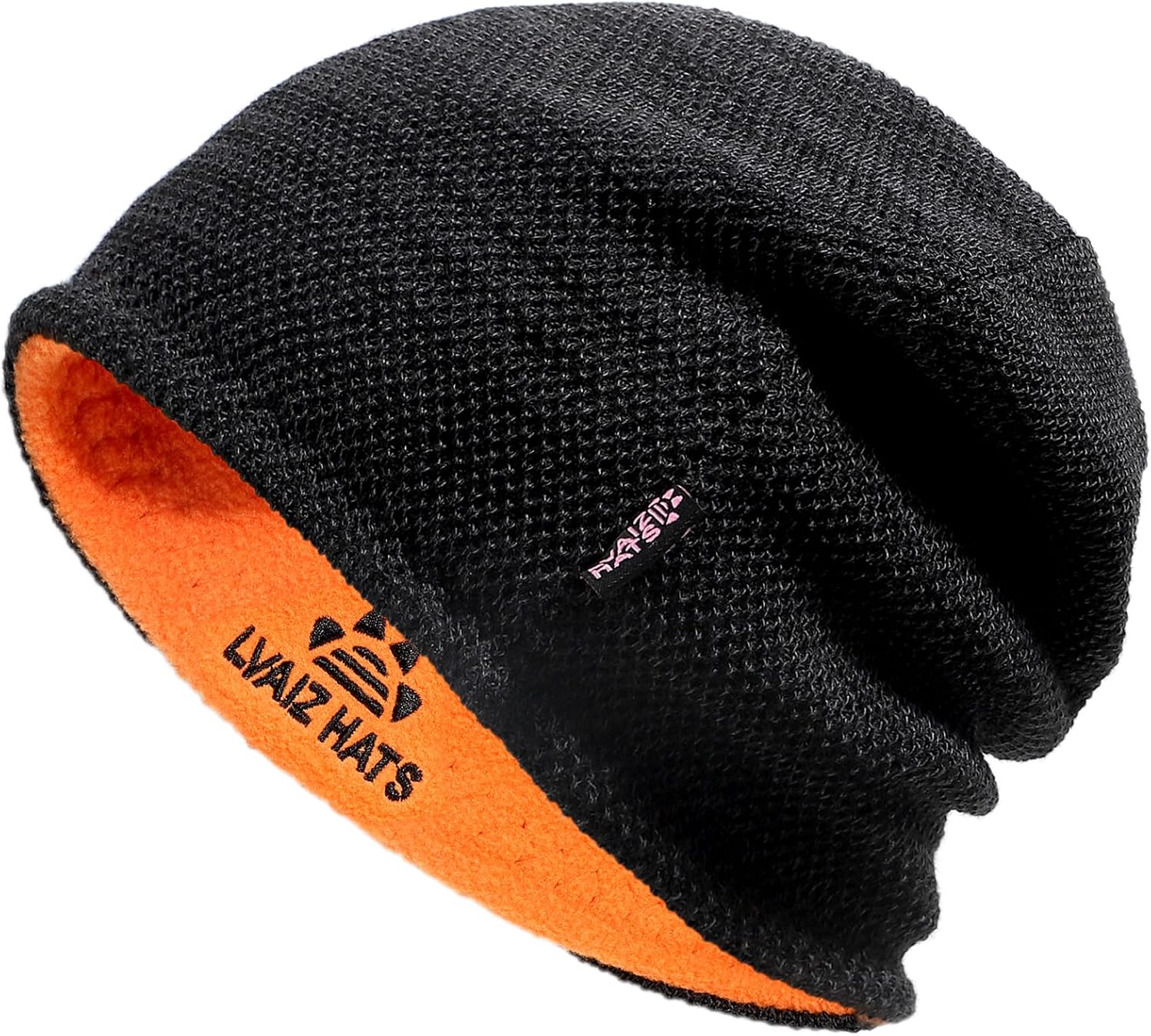 Lvaiz Mens Winter Beanie Hat Warm Fleece Lined Skull Cap for Men Reversible Wome...