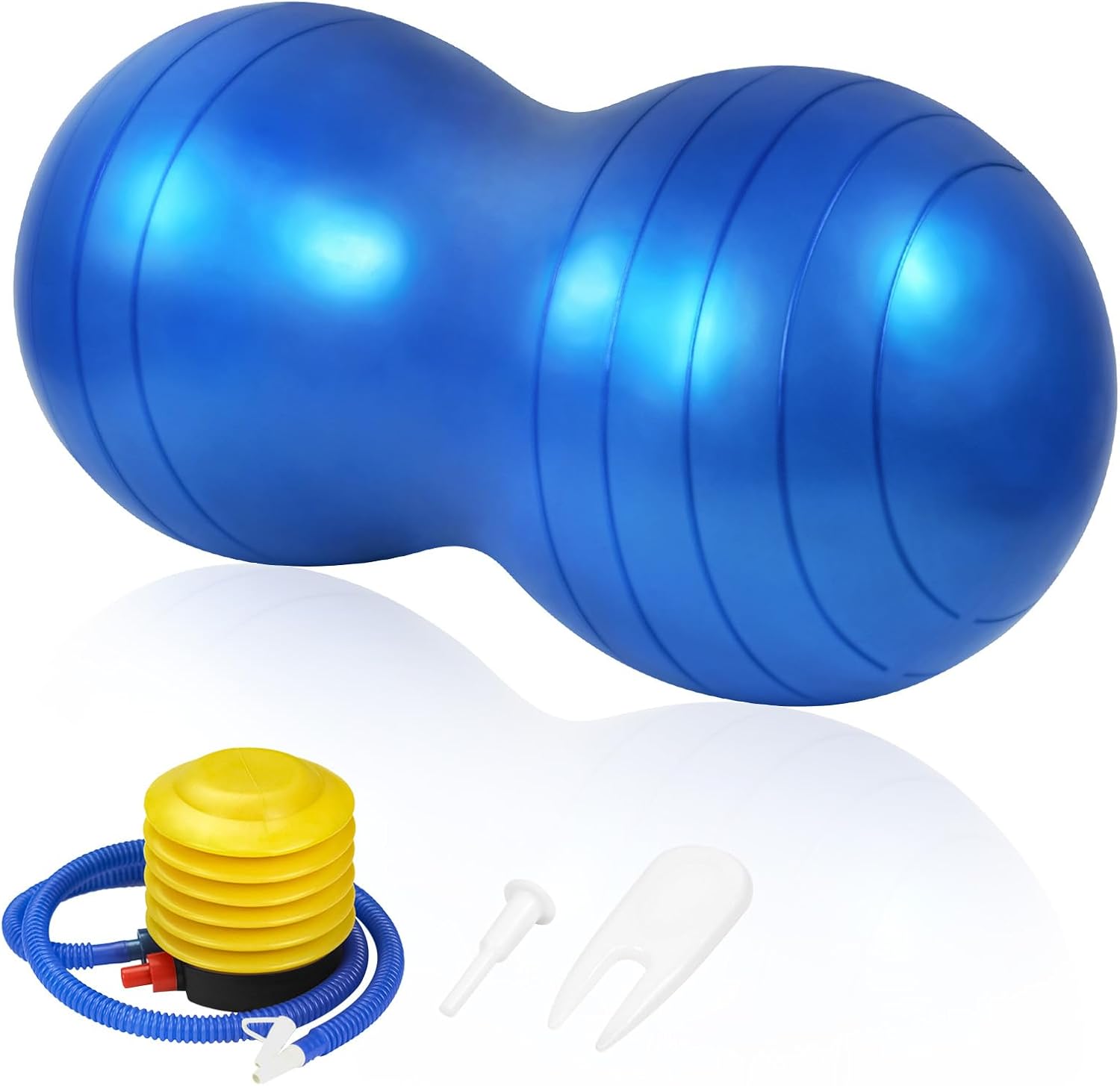 flintronic Peanut Ball, Exercise Ball with Pump, Anti Burst Sports Yoga Ball, Pe...