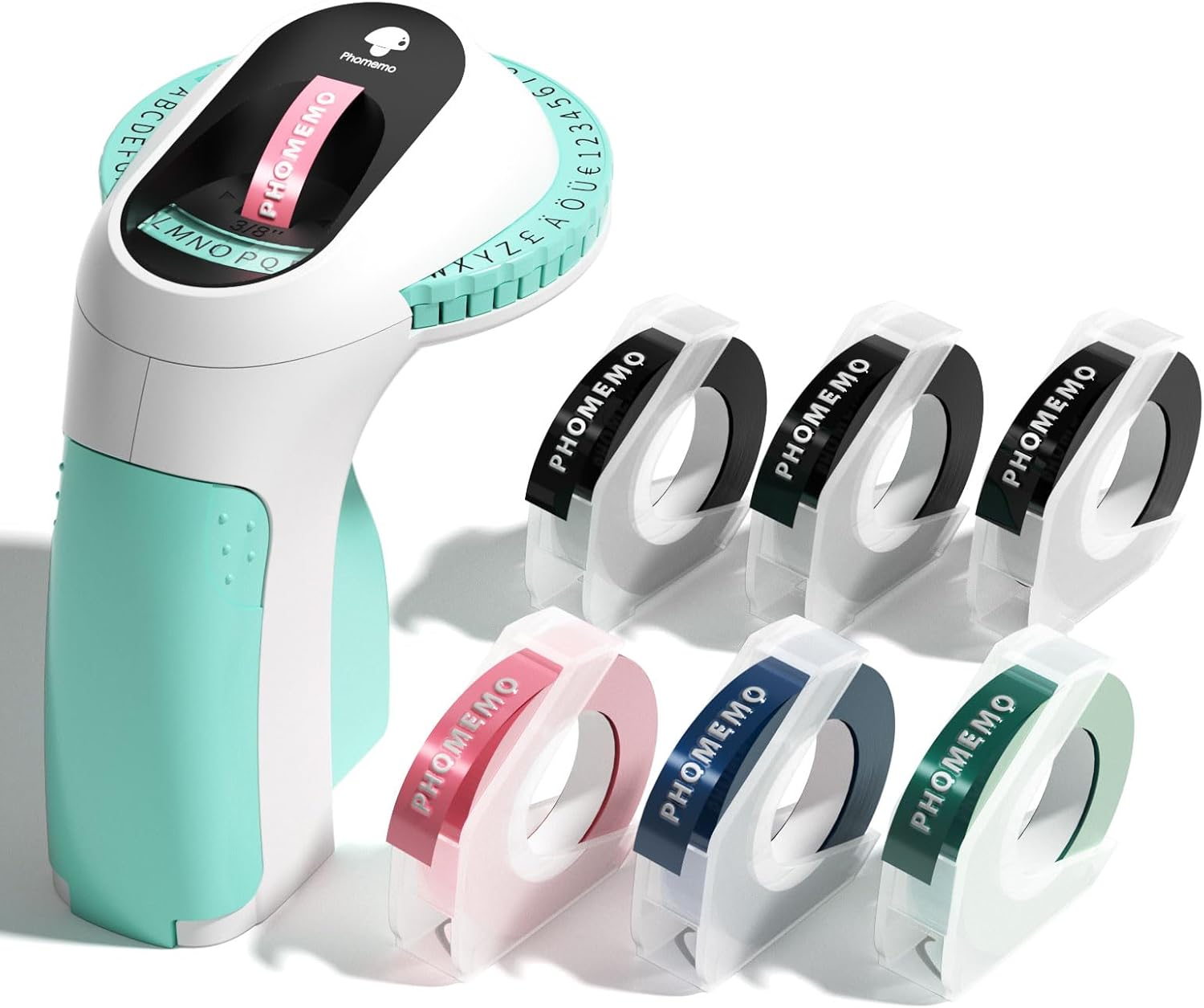 Phomemo Label Maker Machine with Tape, E975 Embossing Label Maker Handheld, 3D V...