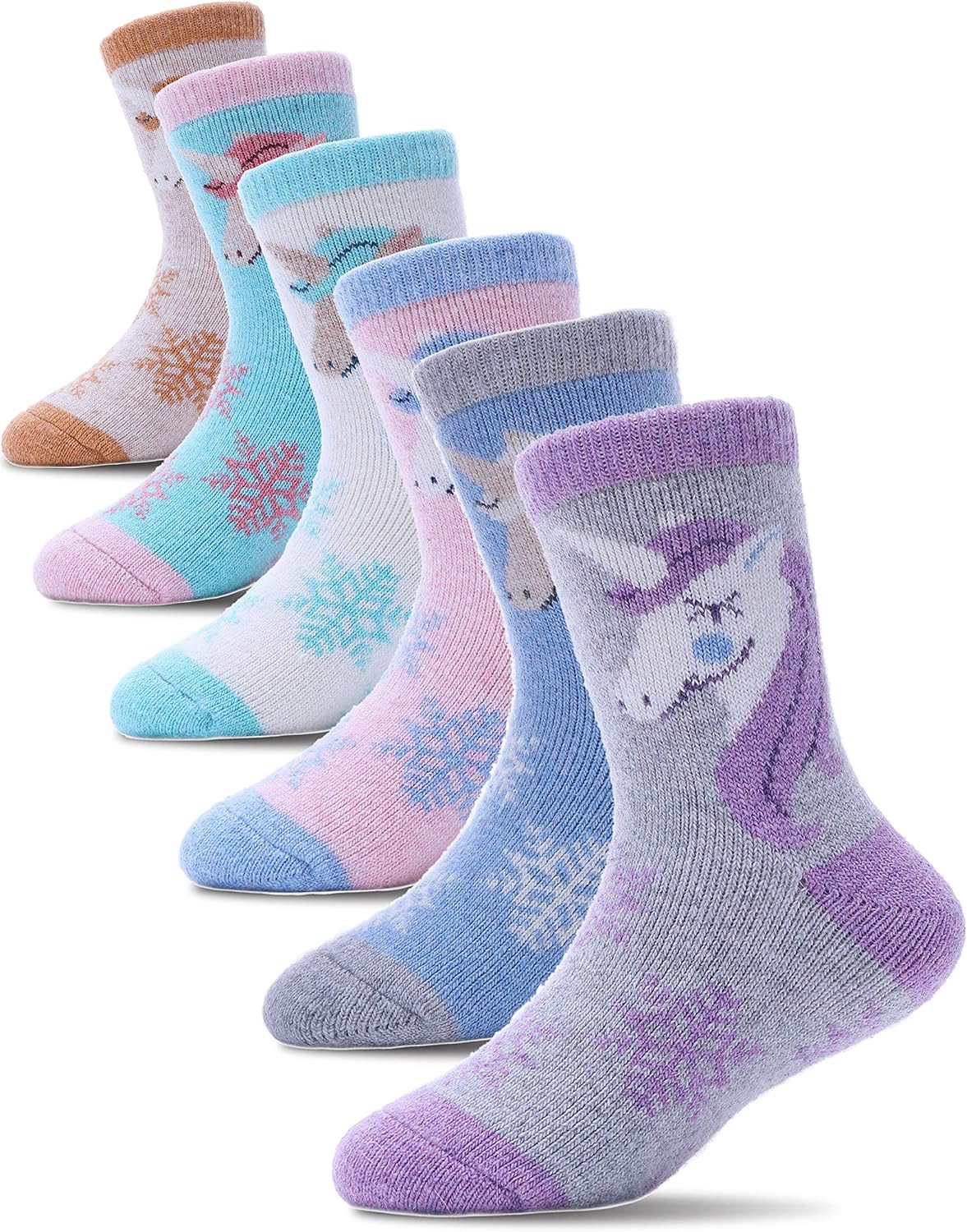PROETRADE Thermal Merino Wool Socks for Kids Boys Toddlers Girls Thick Warm Wint...