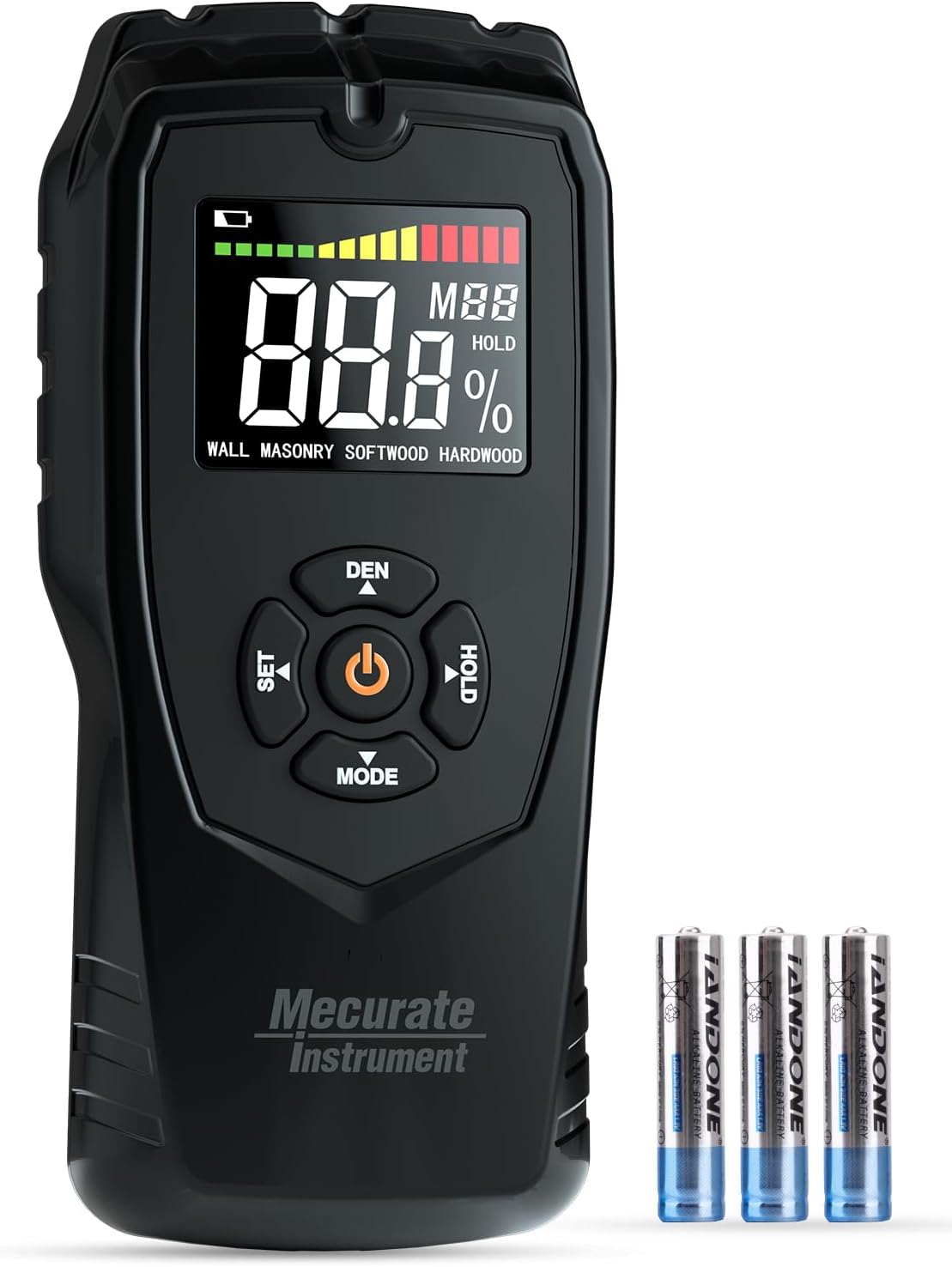 Moisture Meter Damp Meter Pinless Wood Moisture Meter for Walls Logs Firewood an...