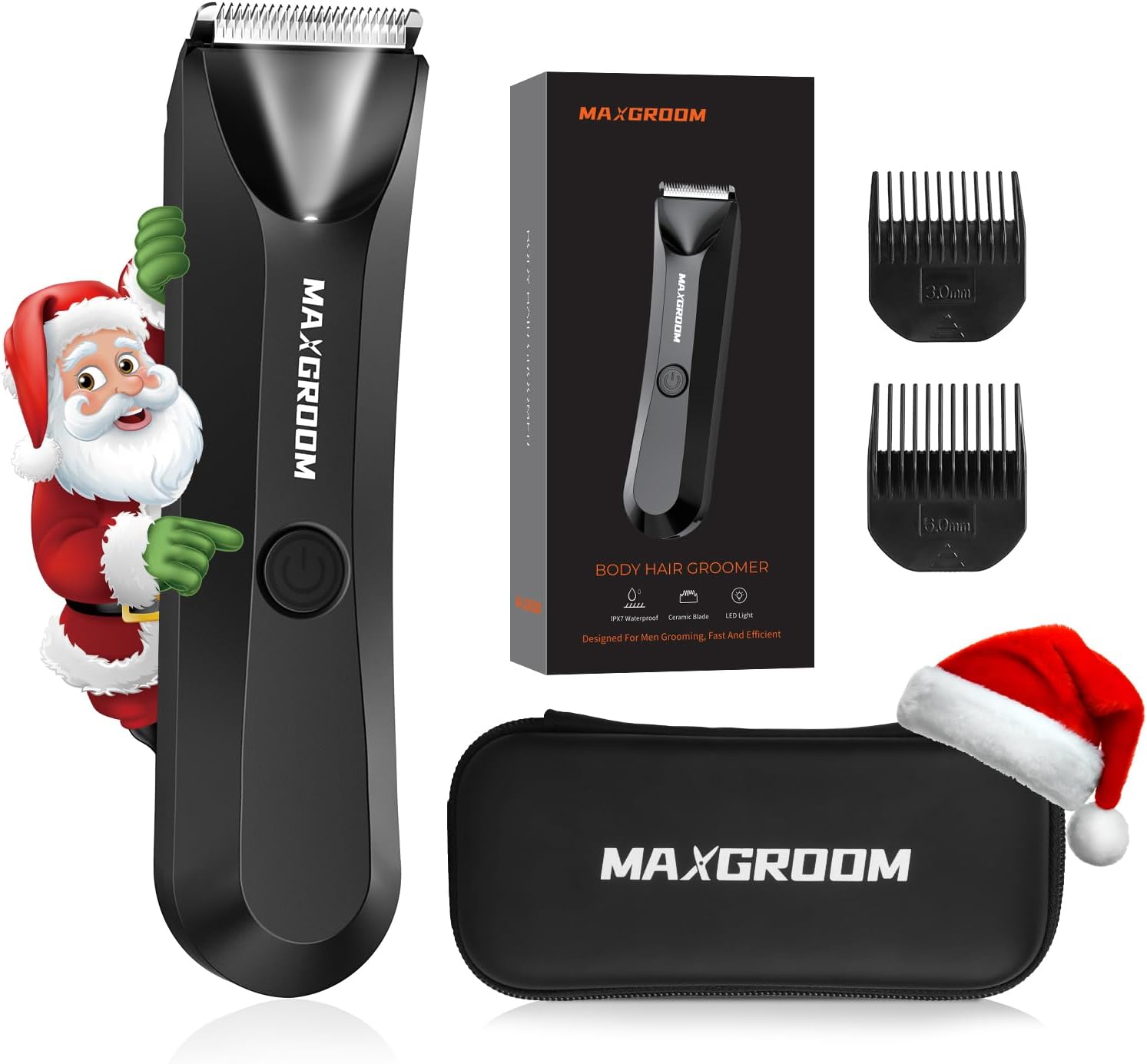 Maxgroom ManScape Body Hair Trimmer Men, Electric Razor for Pubic Hair, Ball Sha...