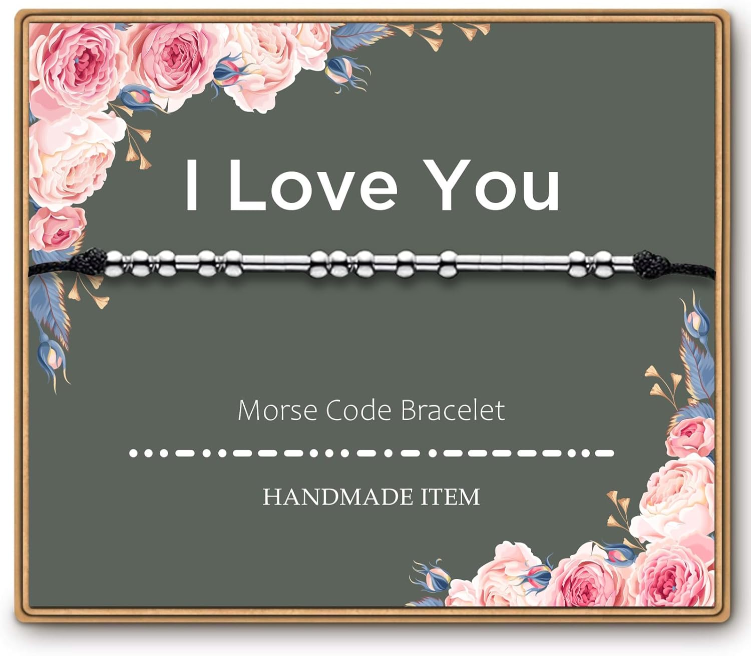 ASELFAD Morse Code Bracelets for Women, Valentines Day Gifts for Her, Funny Birt...