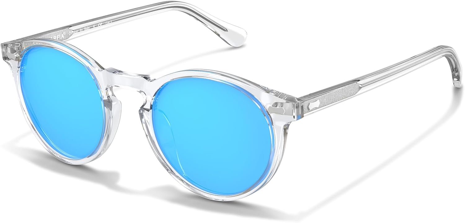 CARFIA Mens Sunglasses Polarised Vintage Eyewear UV400 Protection for Driving Tr...