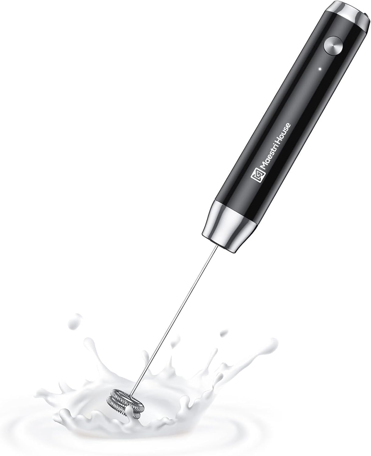 Maestri House Rechargeable Milk Frother, Handheld Electric Foam Maker Waterproof...