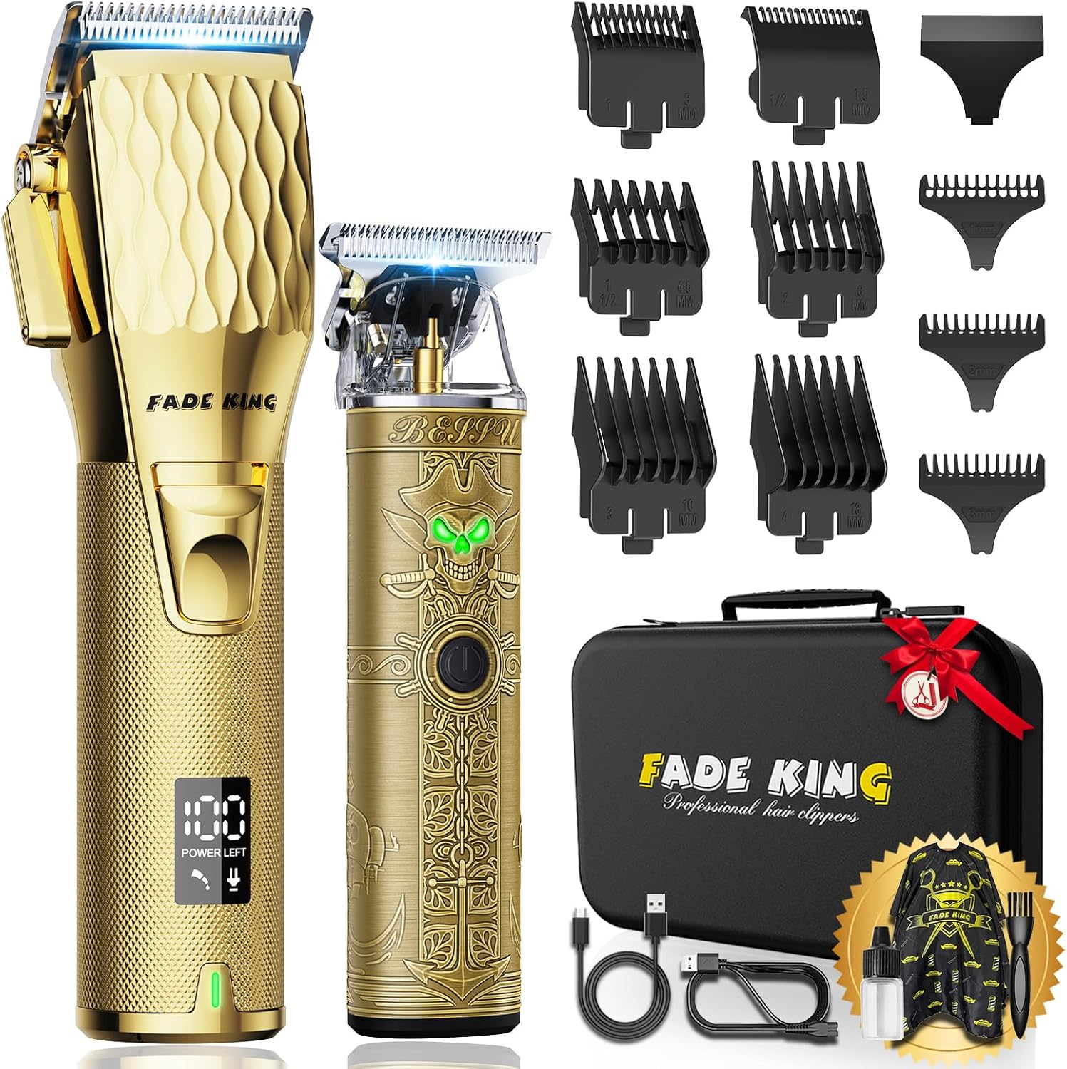 FADEKING® Professional Hair Clippers for Men - Cor...