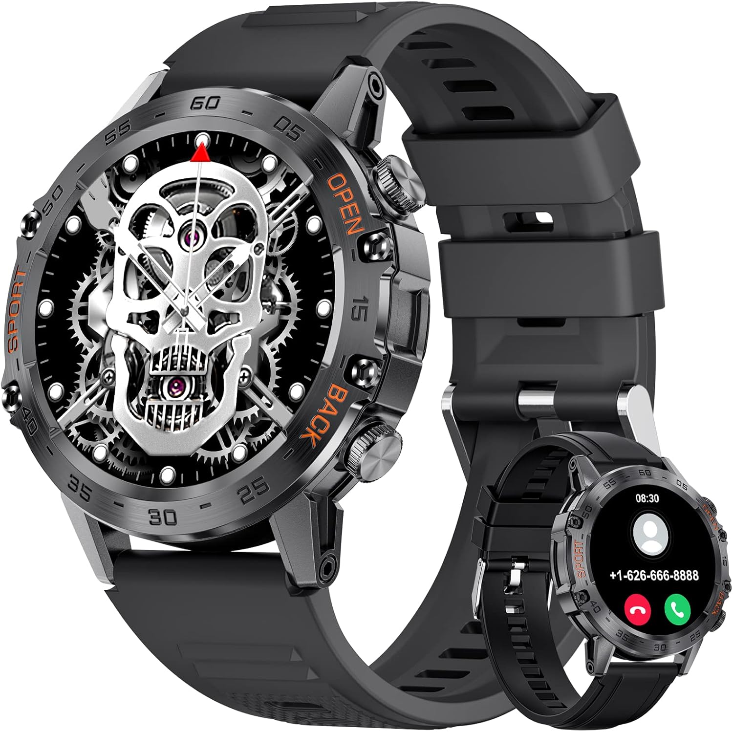 FEELNEVER Military Smart Watch for Men, Smart Watches with Bluetooth Voice Call...