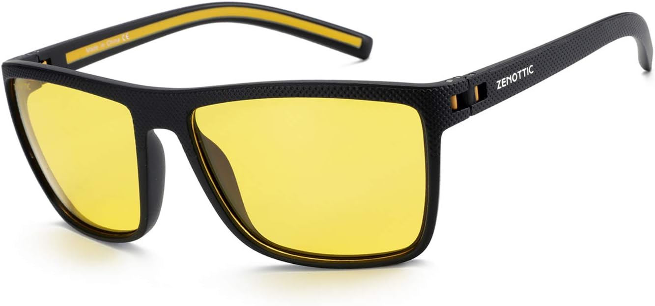 ZENOTTIC Polarised Sunglasses for Men Lightweight TR90 Frame UV400 Protection Sq...
