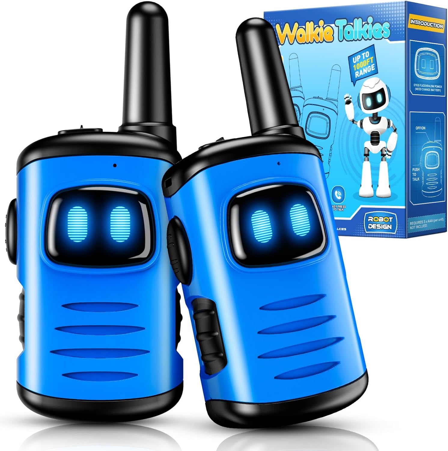Veopoko 2 PCS Walkie Talkie Kids, Toys for 3 4 5 6 7 Year Old Boys Toys Age 4 5...