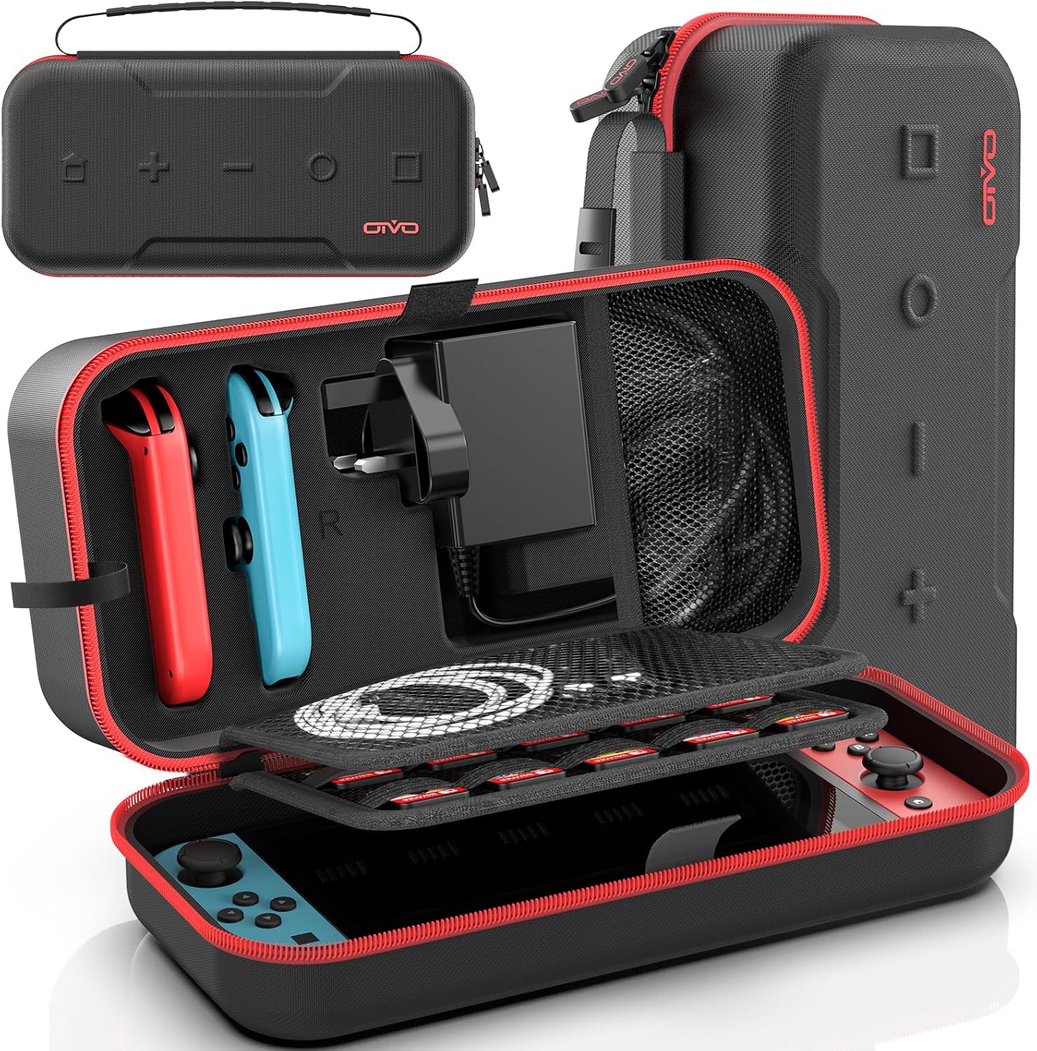 Switch OLED Carrying Case Compatible with Nintendo Switch/OLED Model, Portable S...