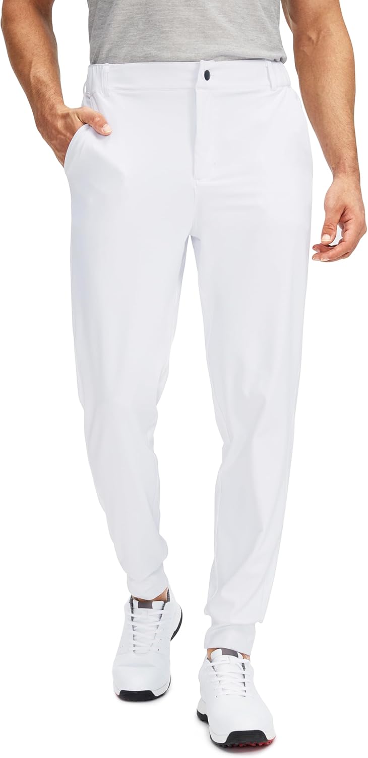 Soothfeel Men's Golf Joggers Pants with 5 Pockets Slim Fit Stretch Sweatpants Ru...