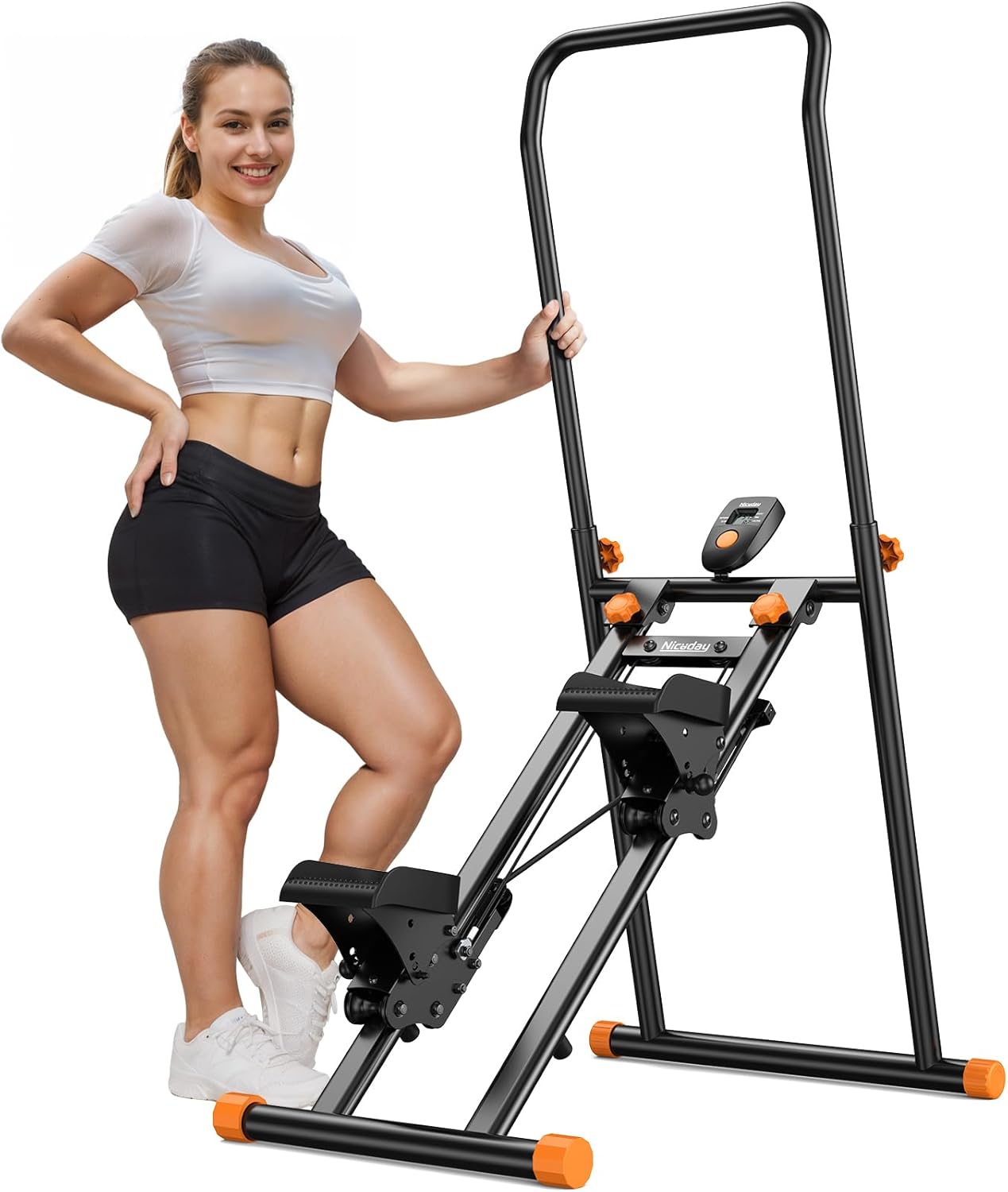 Niceday Steppers for Exercise at Home, Stair Stepper with Handlebar, Stair Climb...