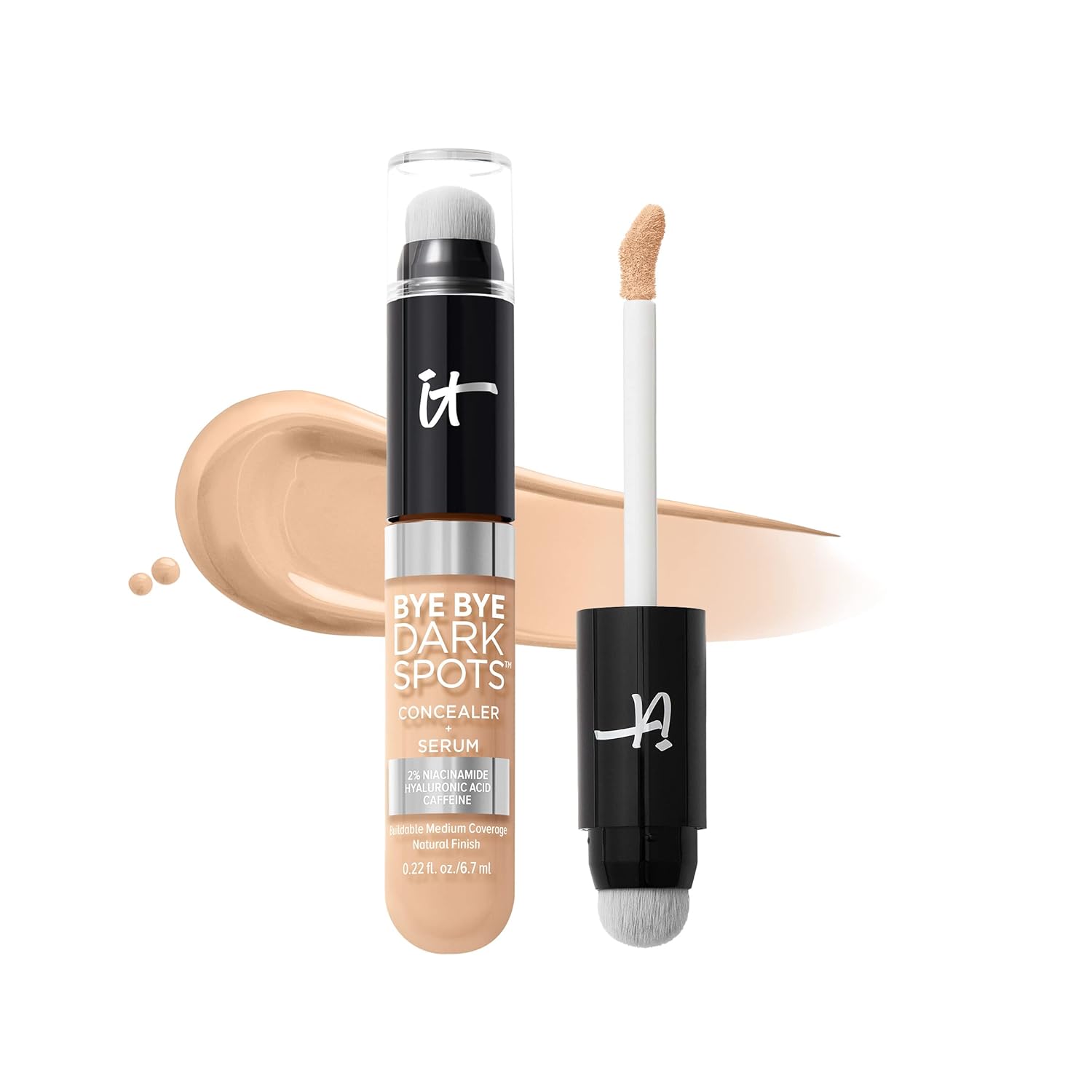 IT Cosmetics Bye Bye Dark Spots Concealer + Brightening Serum – 2% Niacinamide,...