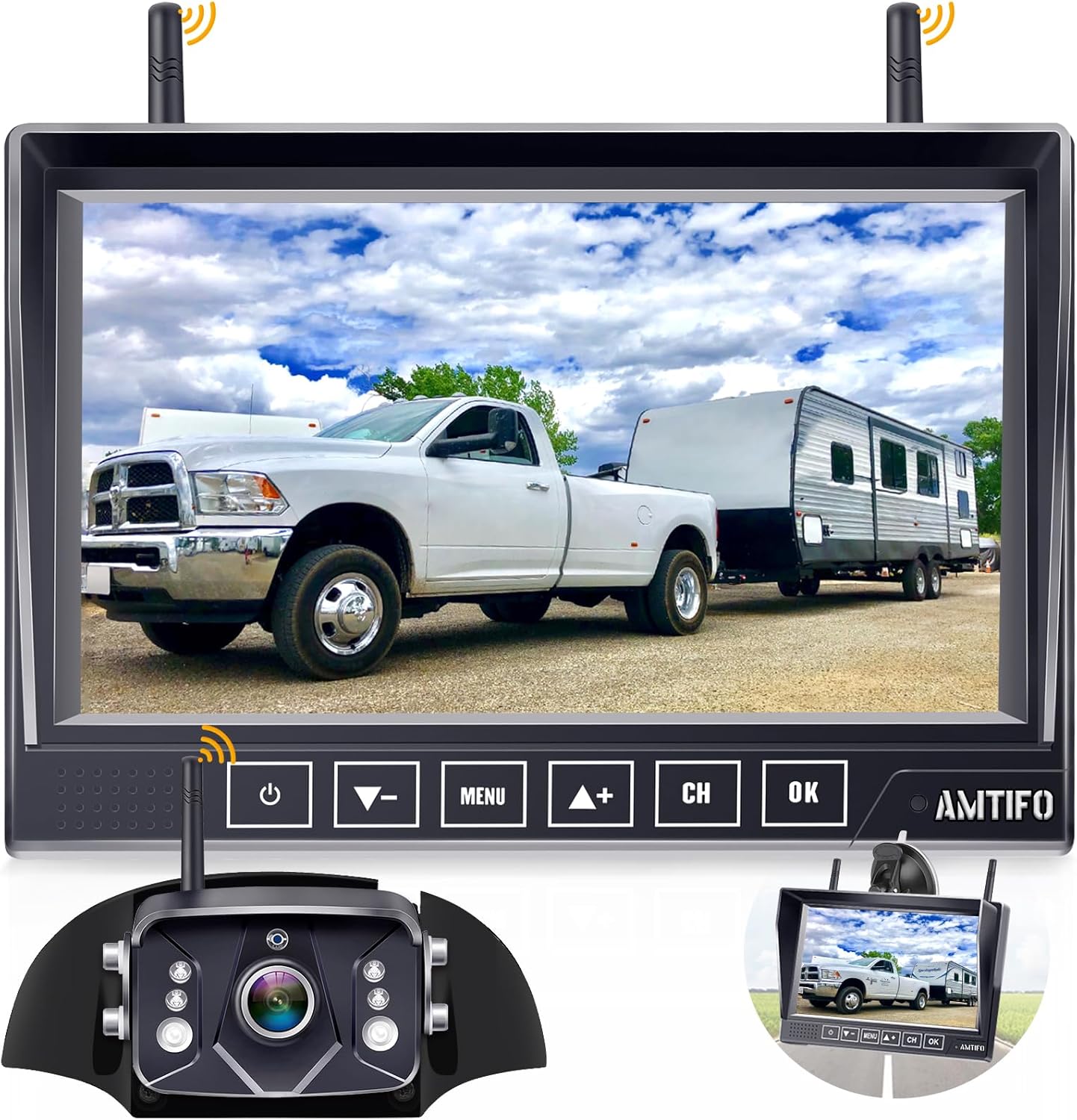 Wireless Backup Camera for Furrion RV: 7-Inch Reco...