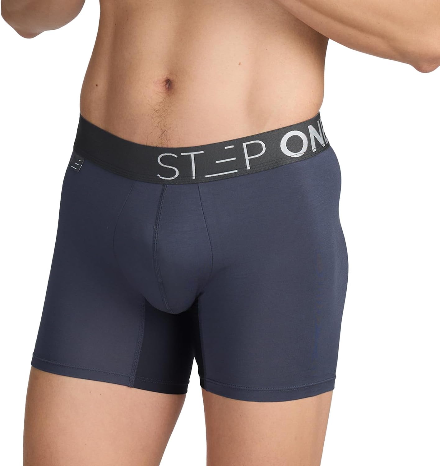 STEP ONE Mens Boxers Shorts, Anti Chafing Underwear Mens, Moisture-Wicking Bambo...