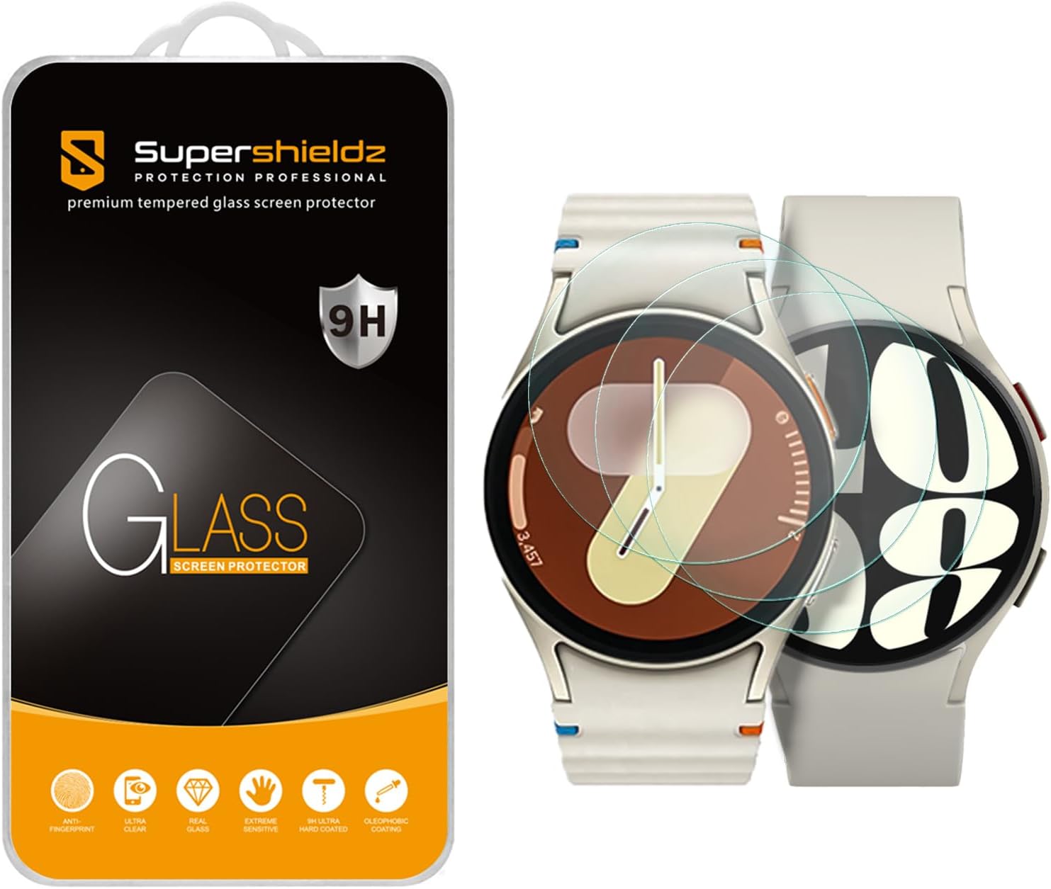 Supershieldz (3 Pack) Designed for Samsung Galaxy Watch 7 (40mm) / Watch 6 (40mm...