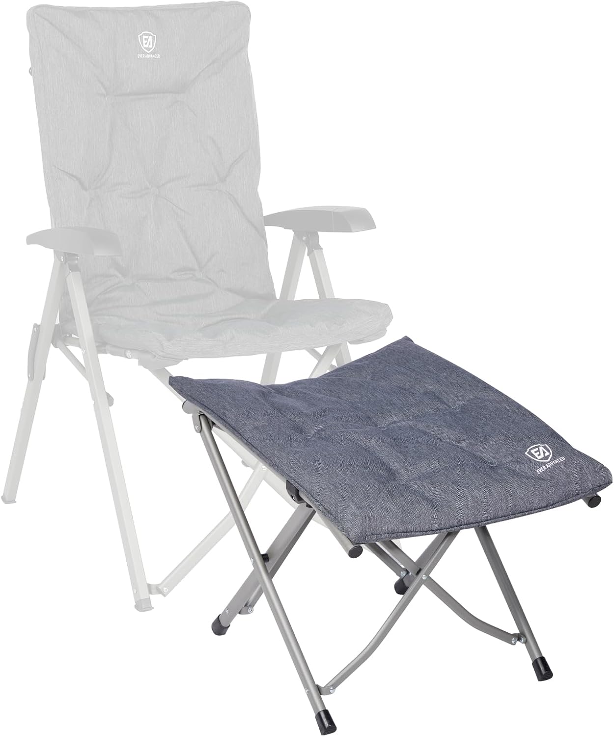 EVER ADVANCED Folding Camping Footrest Ergonomical Ottomans for Living Room Coll...